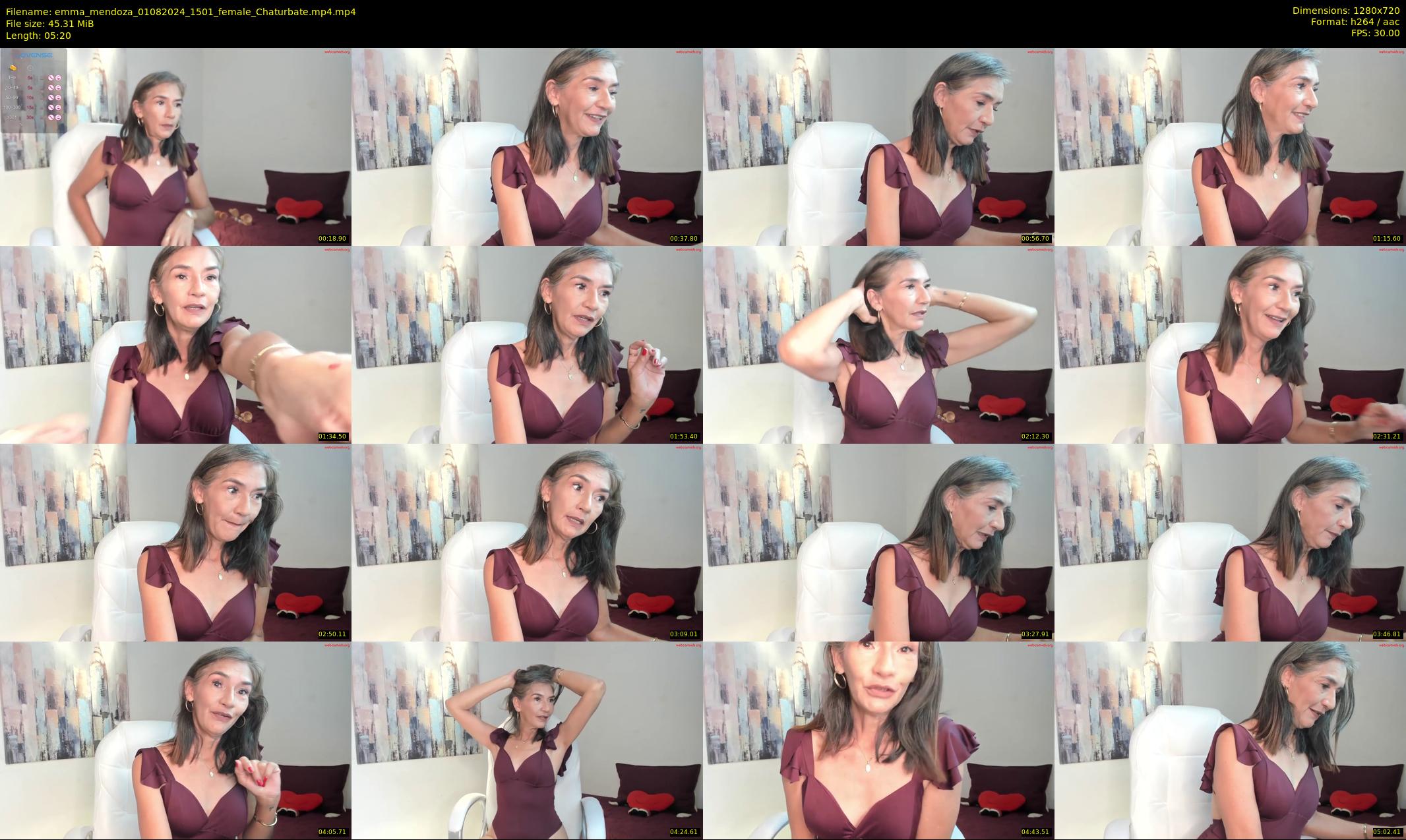 emma_mendoza — 6 minute Chaturbate female cam show recording, 720p, Aug 1, 2024