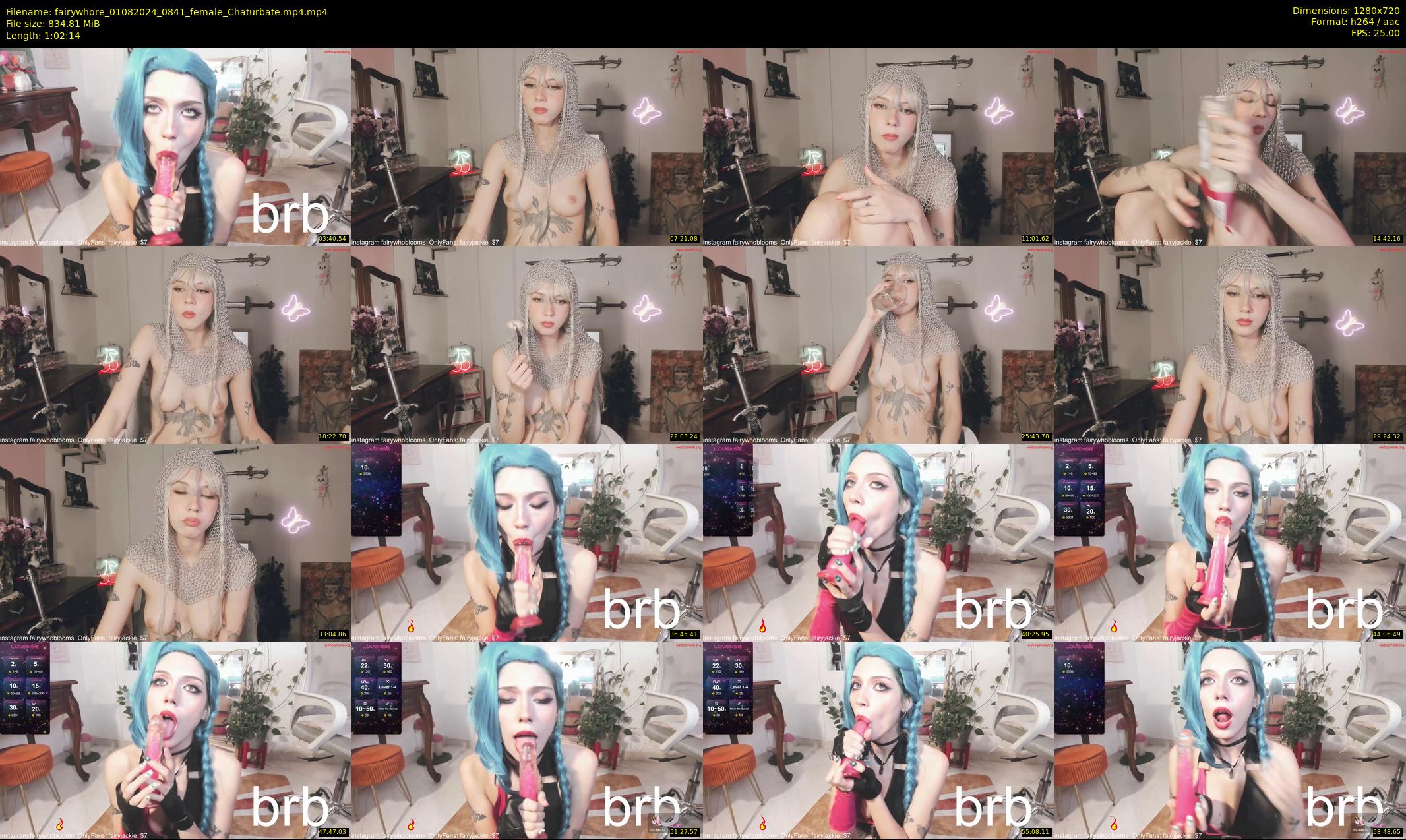 fairywhore — 63 minute Chaturbate female cam show recording, 720p, Aug 1, 2024