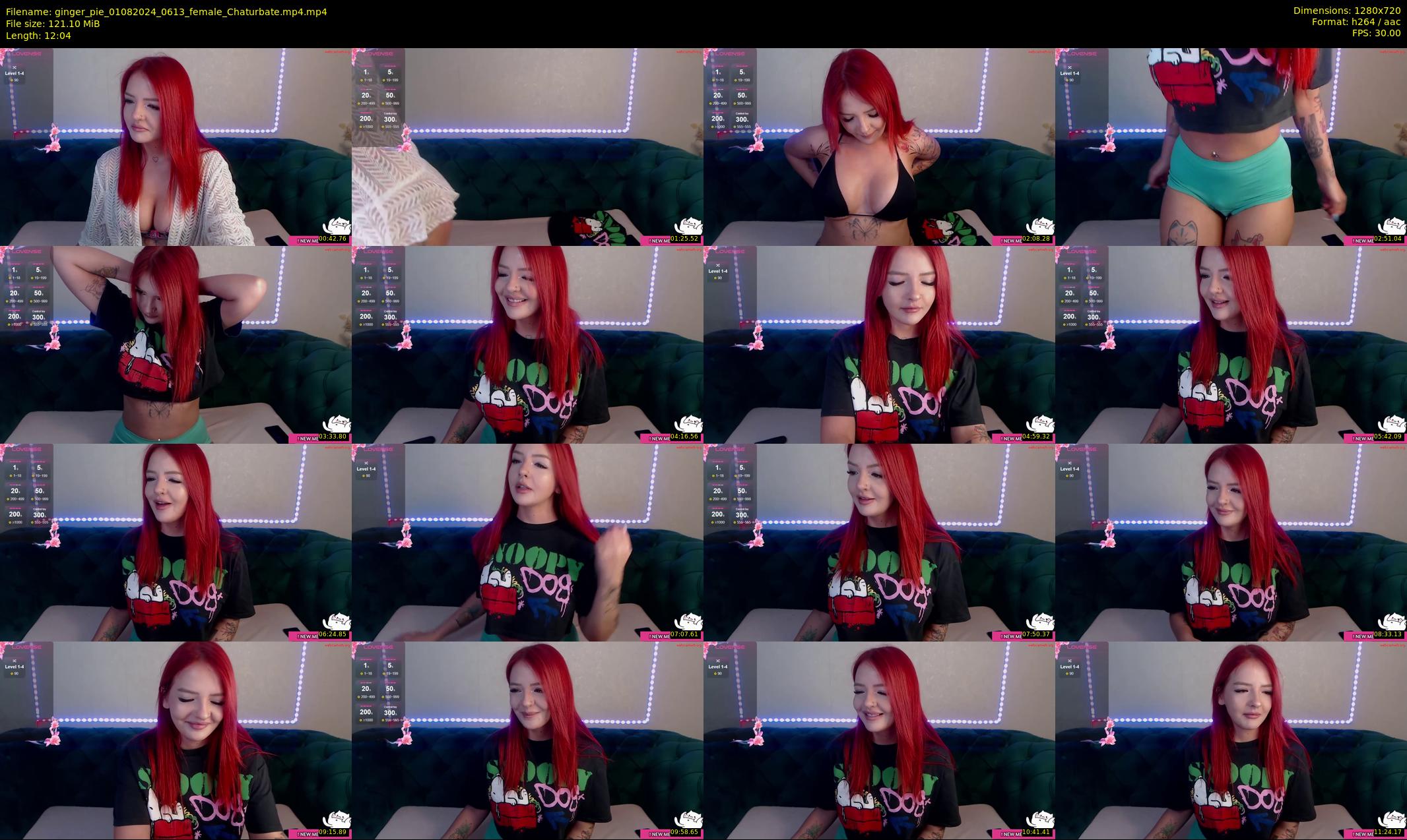 ginger_pie — 13 minute Chaturbate female cam show recording, 720p, Aug 1, 2024