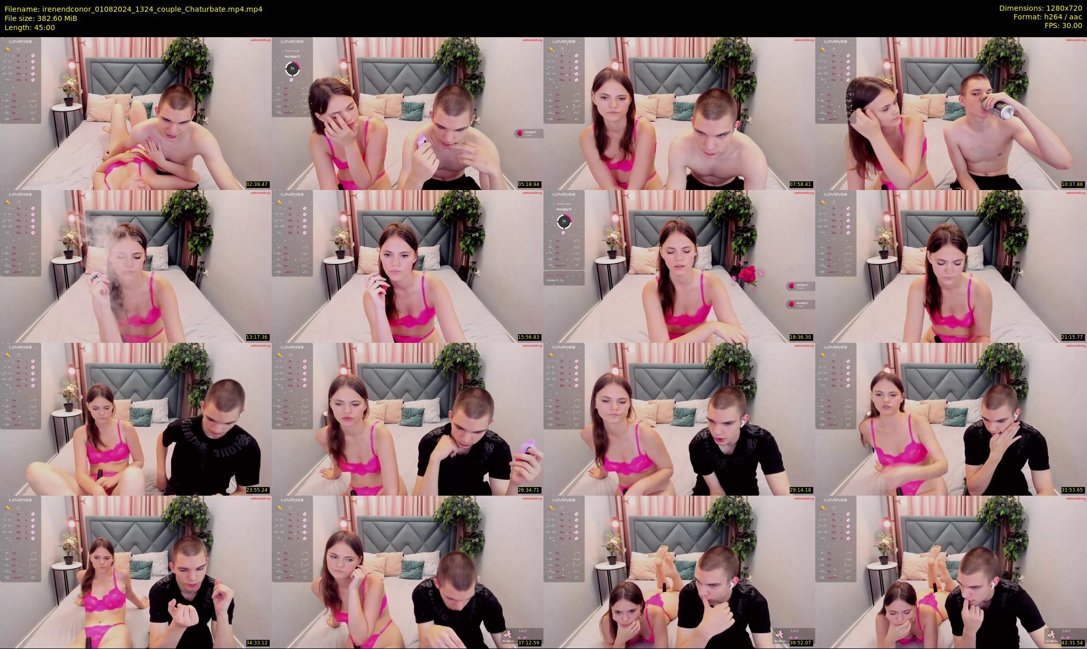 irenendconor — 45 minute Chaturbate couple cam show recording, 720p, Aug 1, 2024