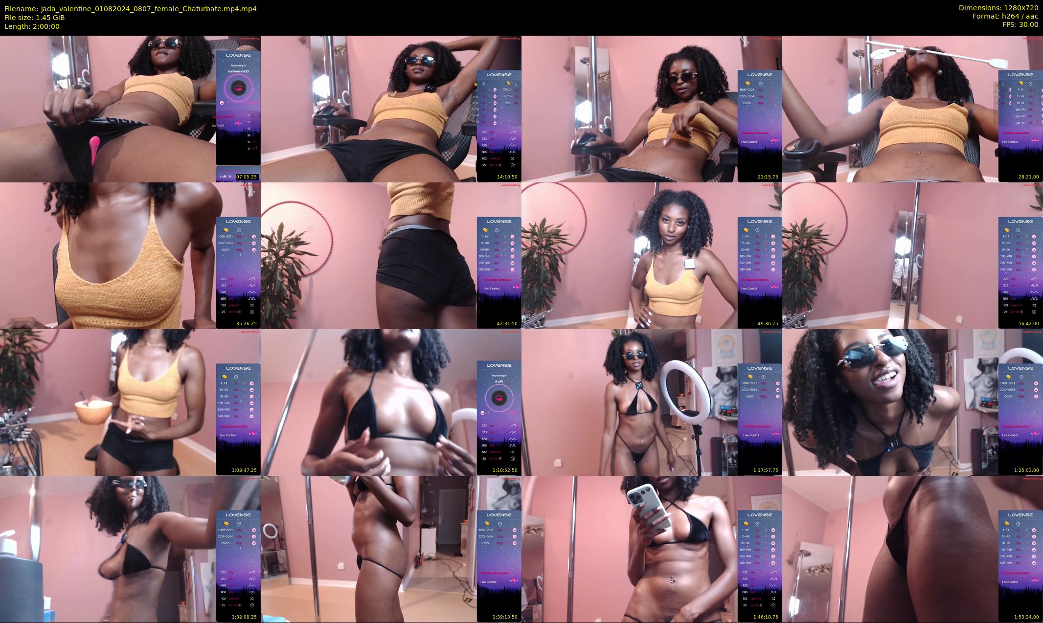 jada_valentine — 120 minute Chaturbate female cam show recording, 720p, Aug 1, 2024