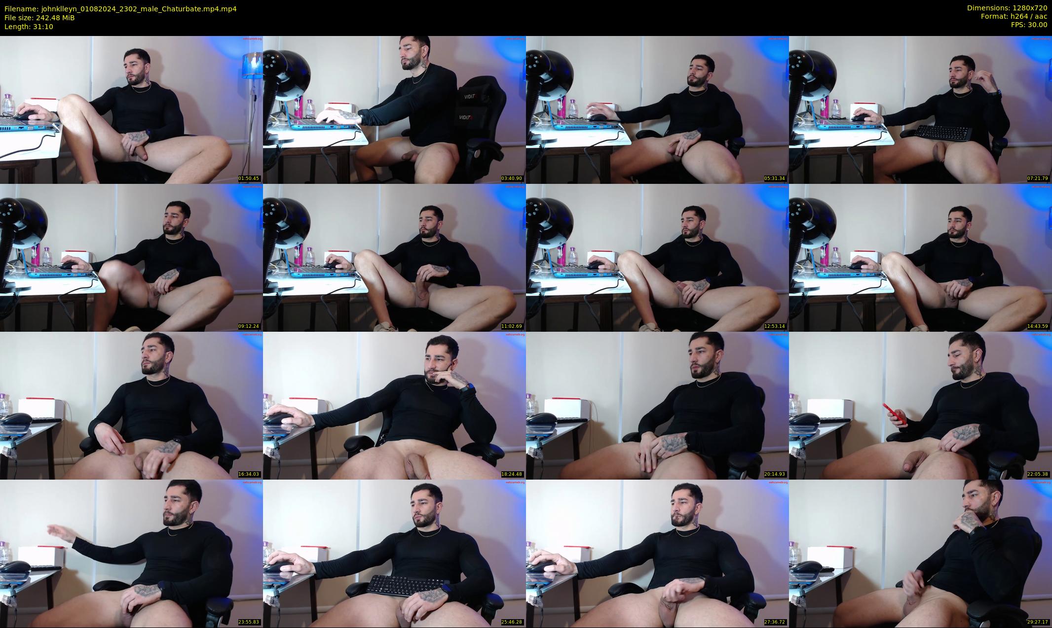 johnklleyn — 32 minute Chaturbate male cam show recording, 720p, Aug 1, 2024