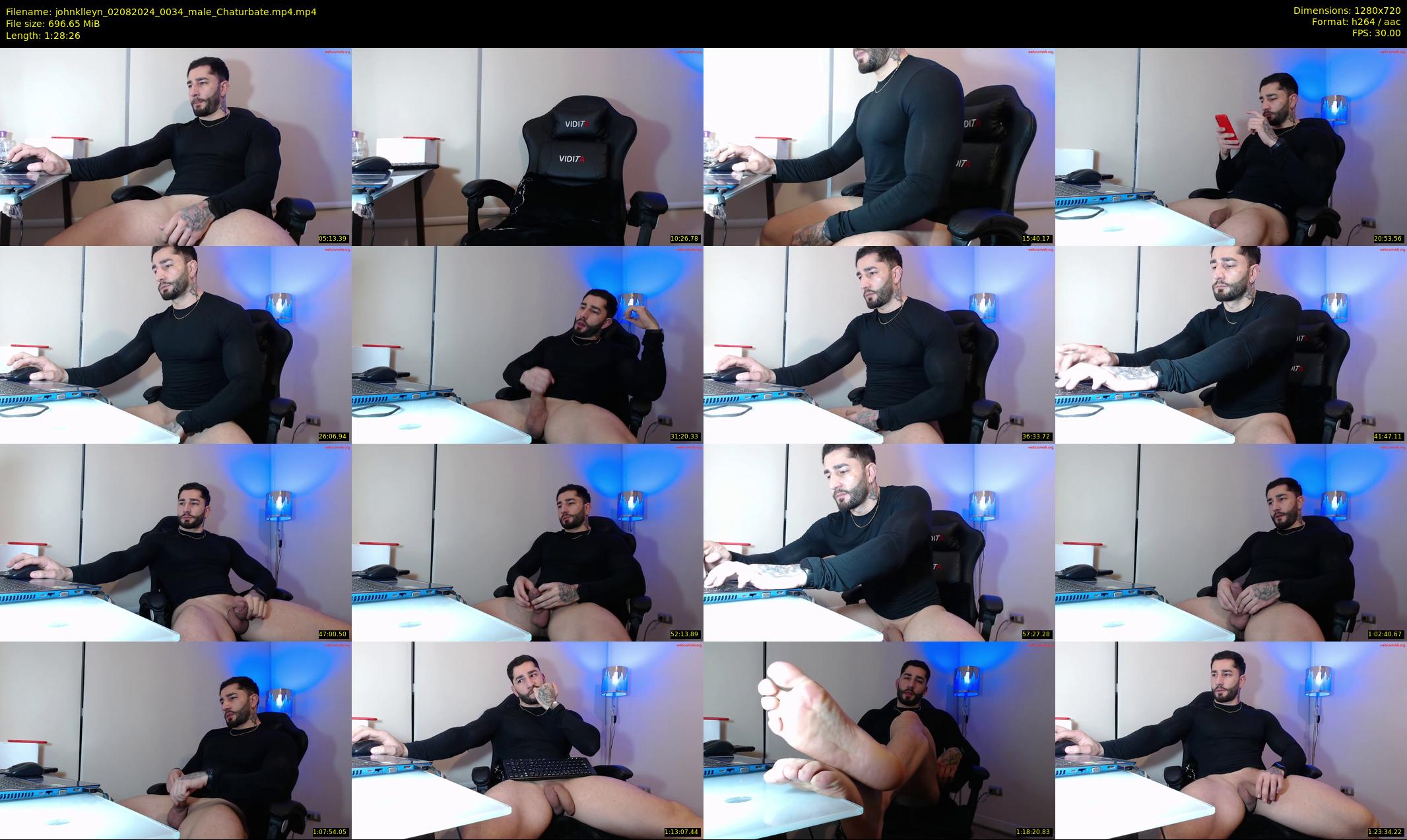johnklleyn — 89 minute Chaturbate male cam show recording, 720p, Aug 2, 2024