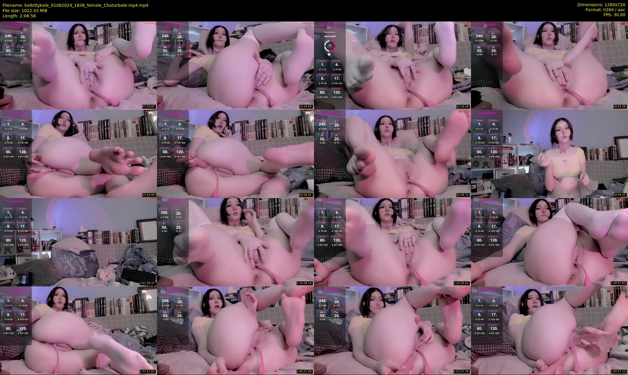 katkittykate — 127 minute Chaturbate female cam show recording, 720p, Aug 1, 2024