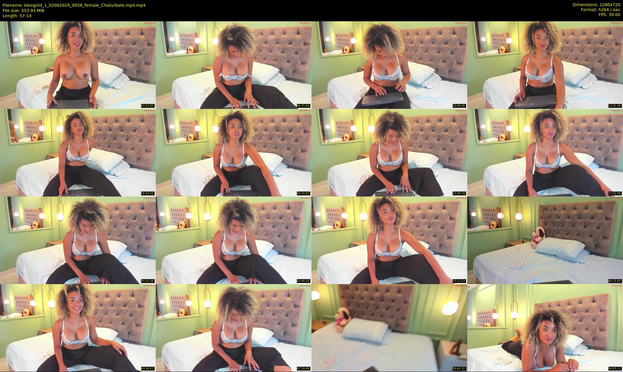 kleogold_1 — 58 minute Chaturbate female cam show recording, 720p, Aug 2, 2024