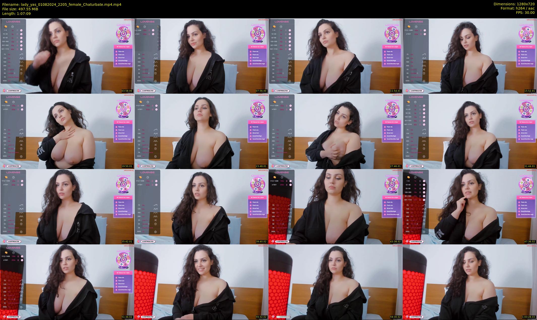 lady_yas — 68 minute Chaturbate female cam show recording, 720p, Aug 1, 2024
