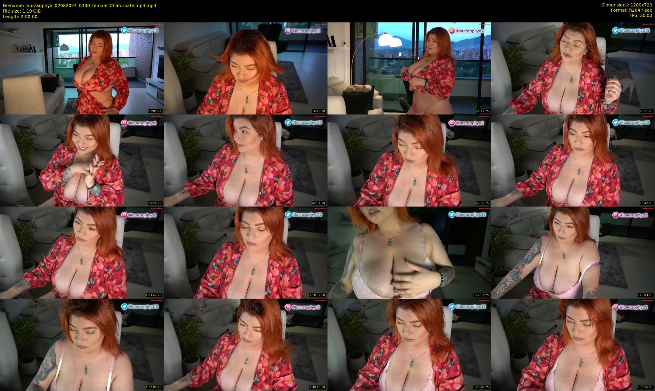 laurasophya — 120 minute Chaturbate female cam show recording, 720p, Aug 2, 2024