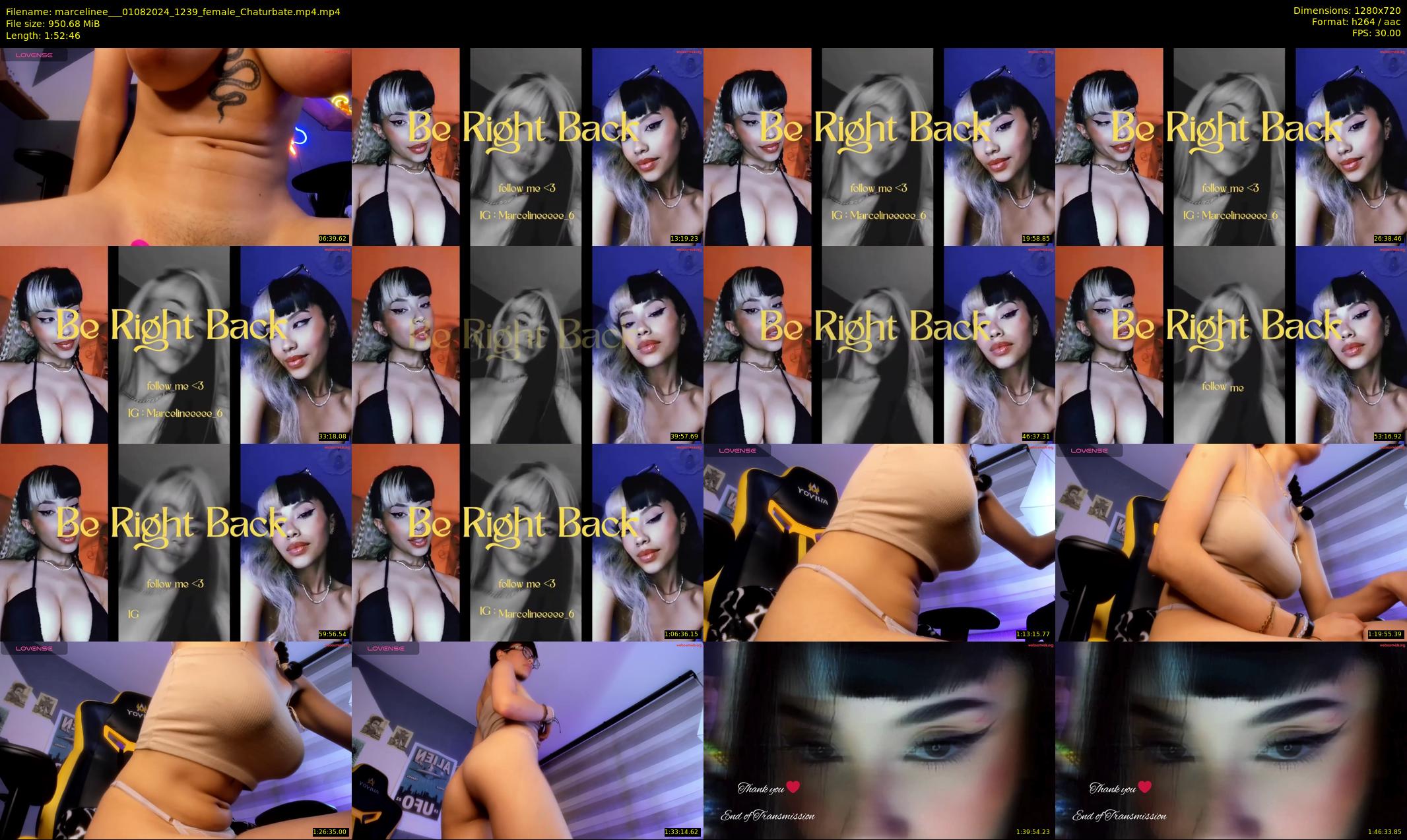 marcelinee__ — 113 minute Chaturbate female cam show recording, 720p, Aug 1, 2024