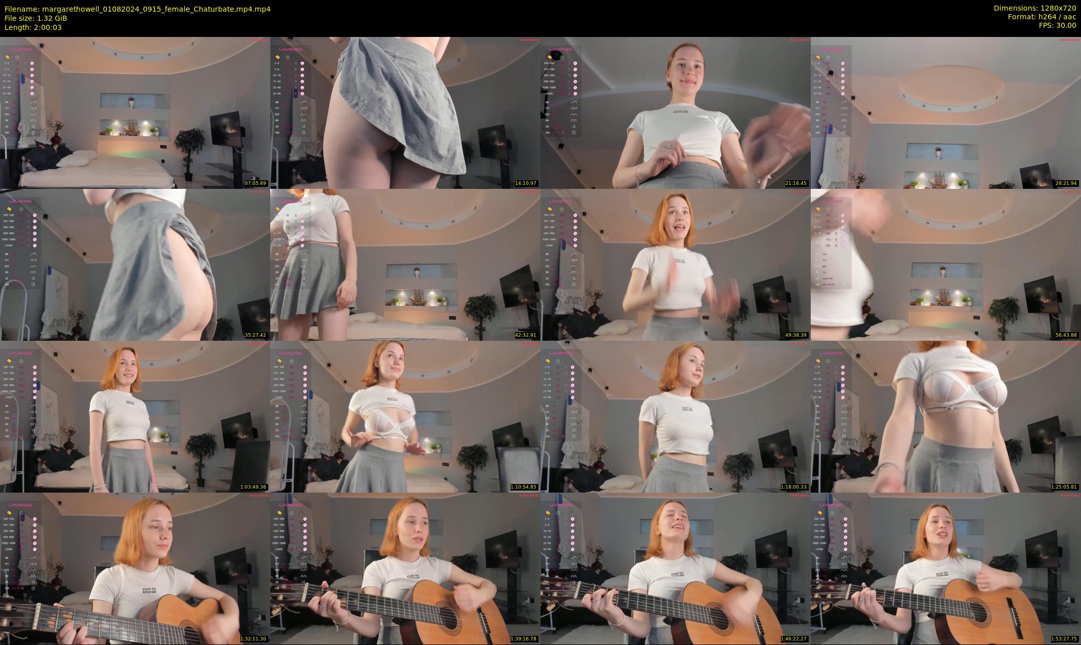 margarethowell — 121 minute Chaturbate female cam show recording, 720p, Aug 1, 2024