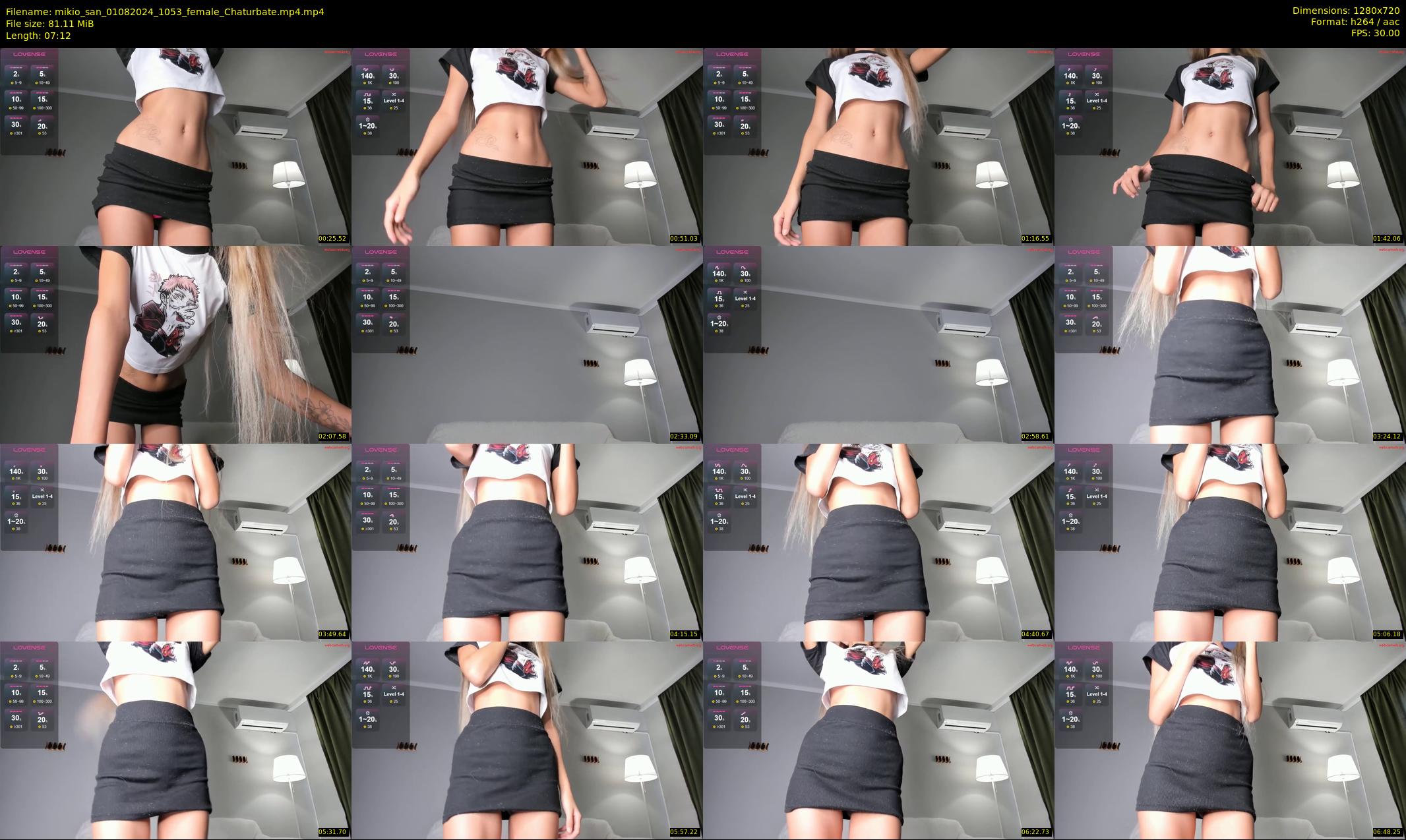 mikio_san — 8 minute Chaturbate female cam show recording, 720p, Aug 1, 2024