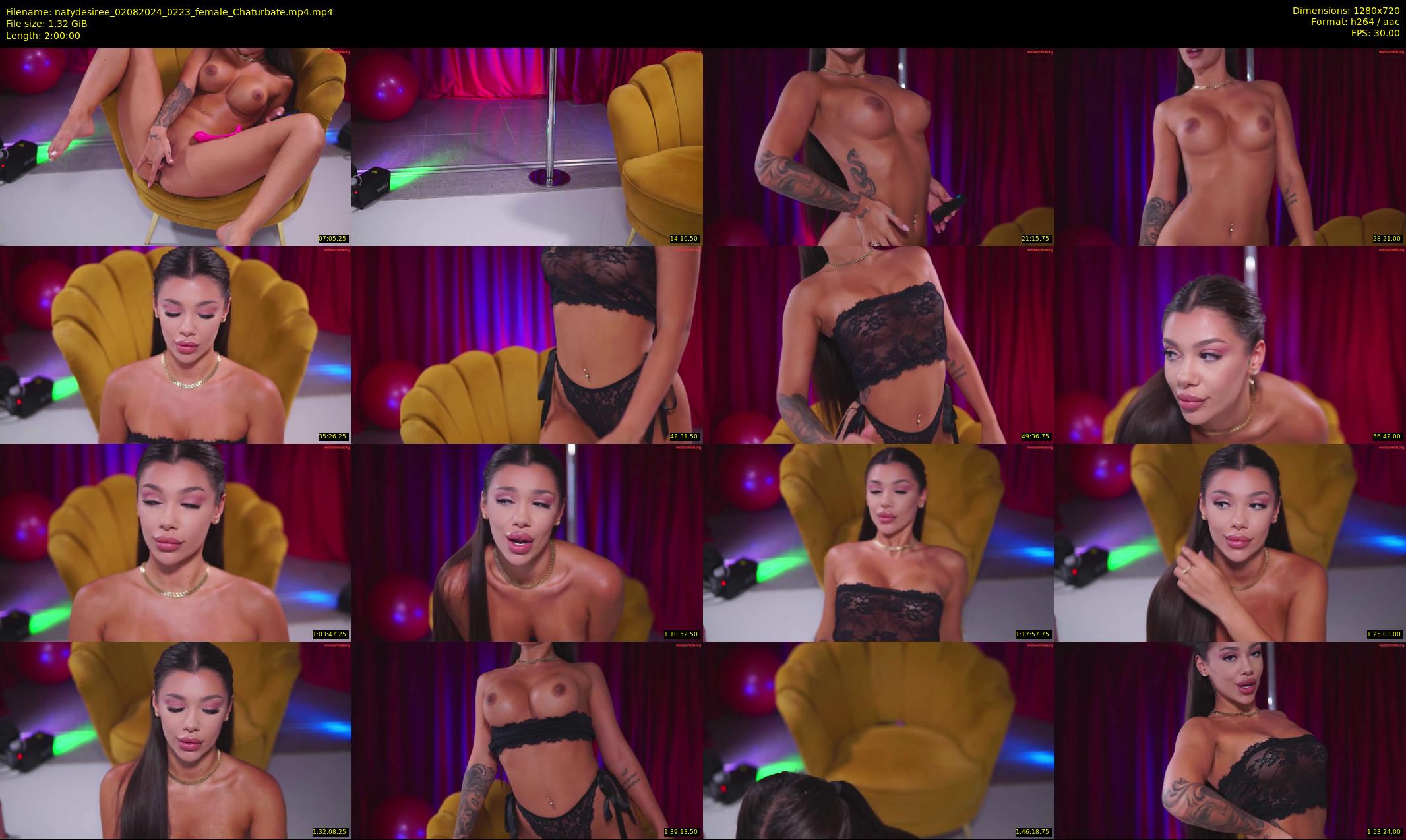 natydesiree — 120 minute Chaturbate female cam show recording, 720p, Aug 2, 2024