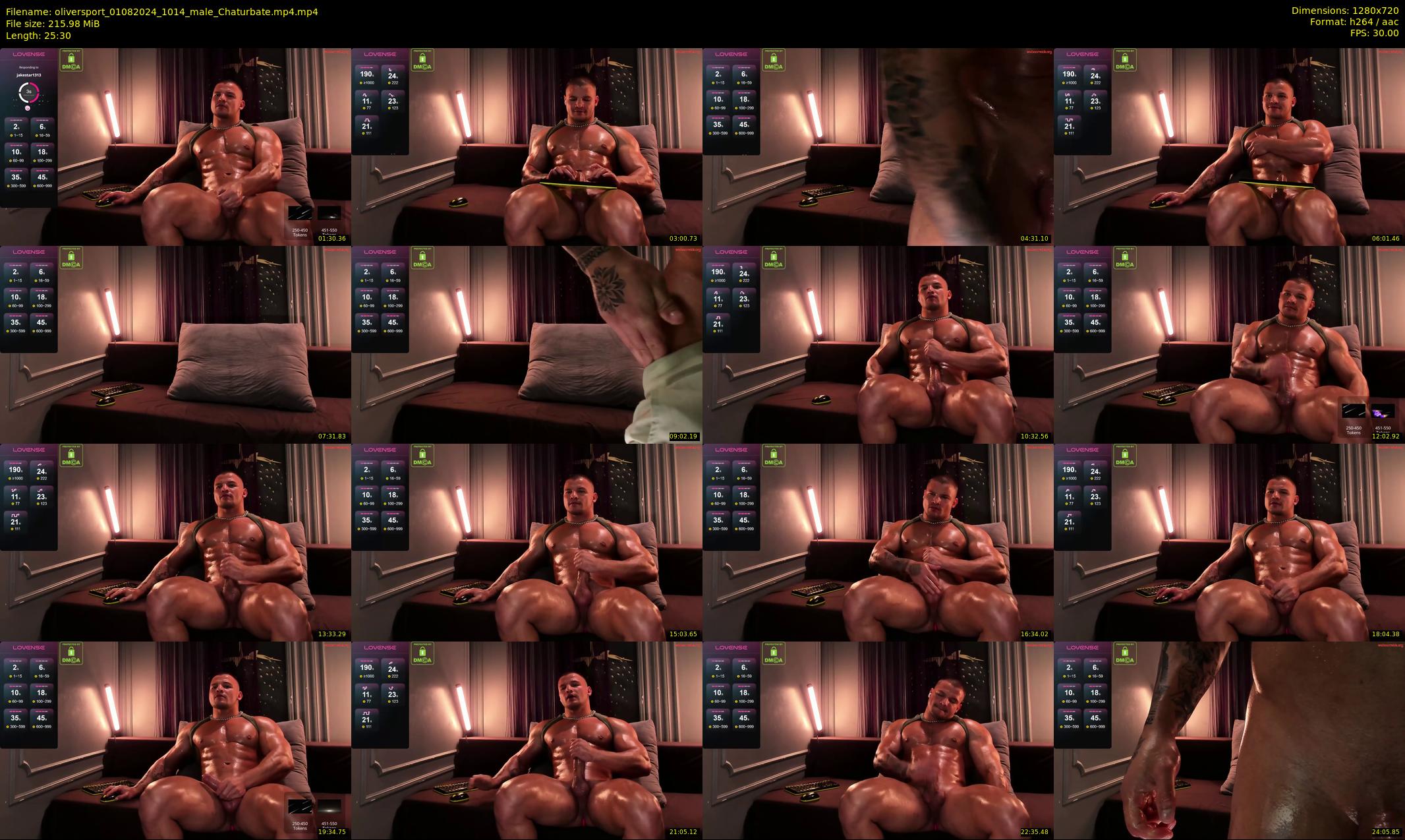 oliversport — 26 minute Chaturbate male cam show recording, 720p, Aug 1, 2024