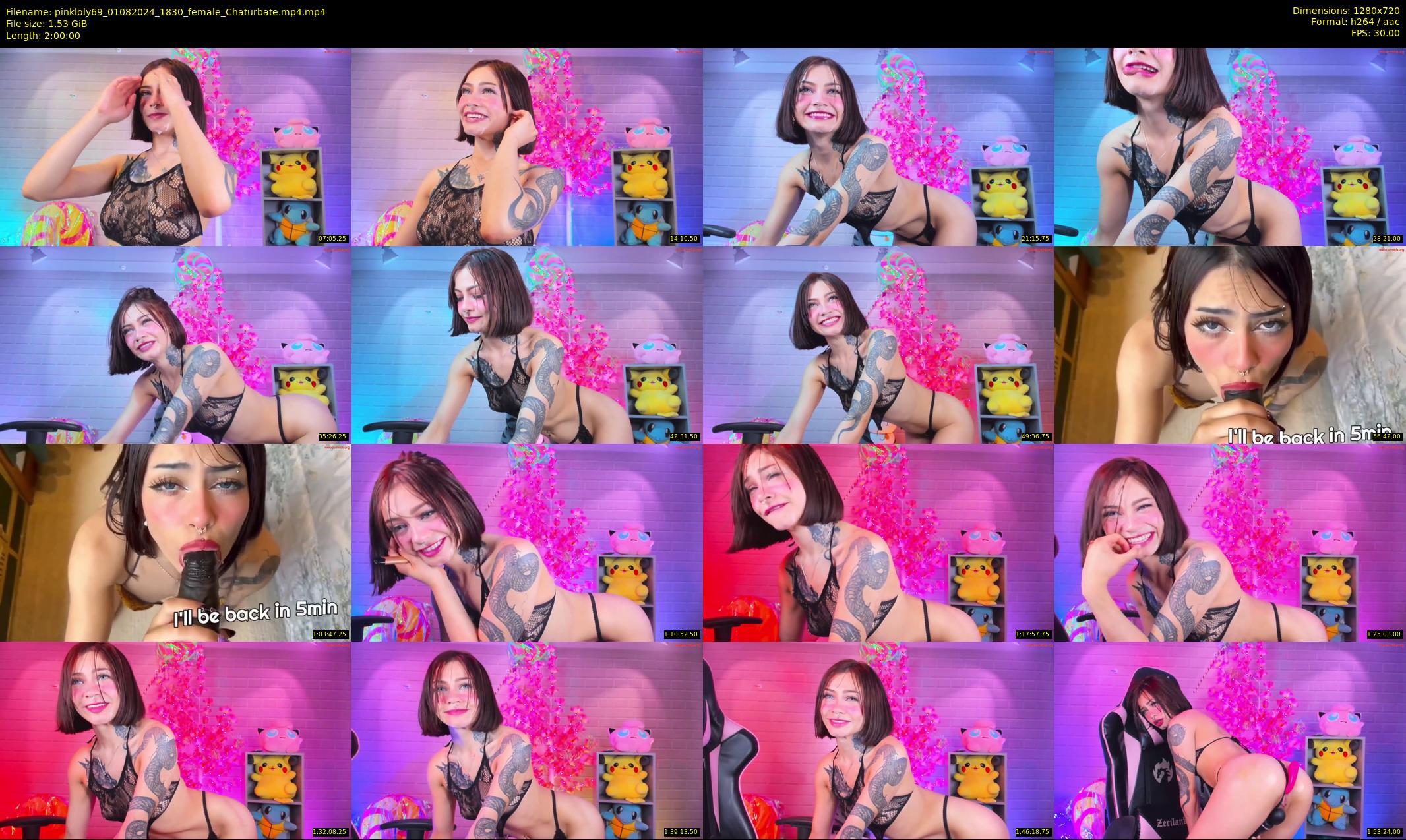 pinkloly69 — 120 minute Chaturbate female cam show recording, 720p, Aug 1, 2024