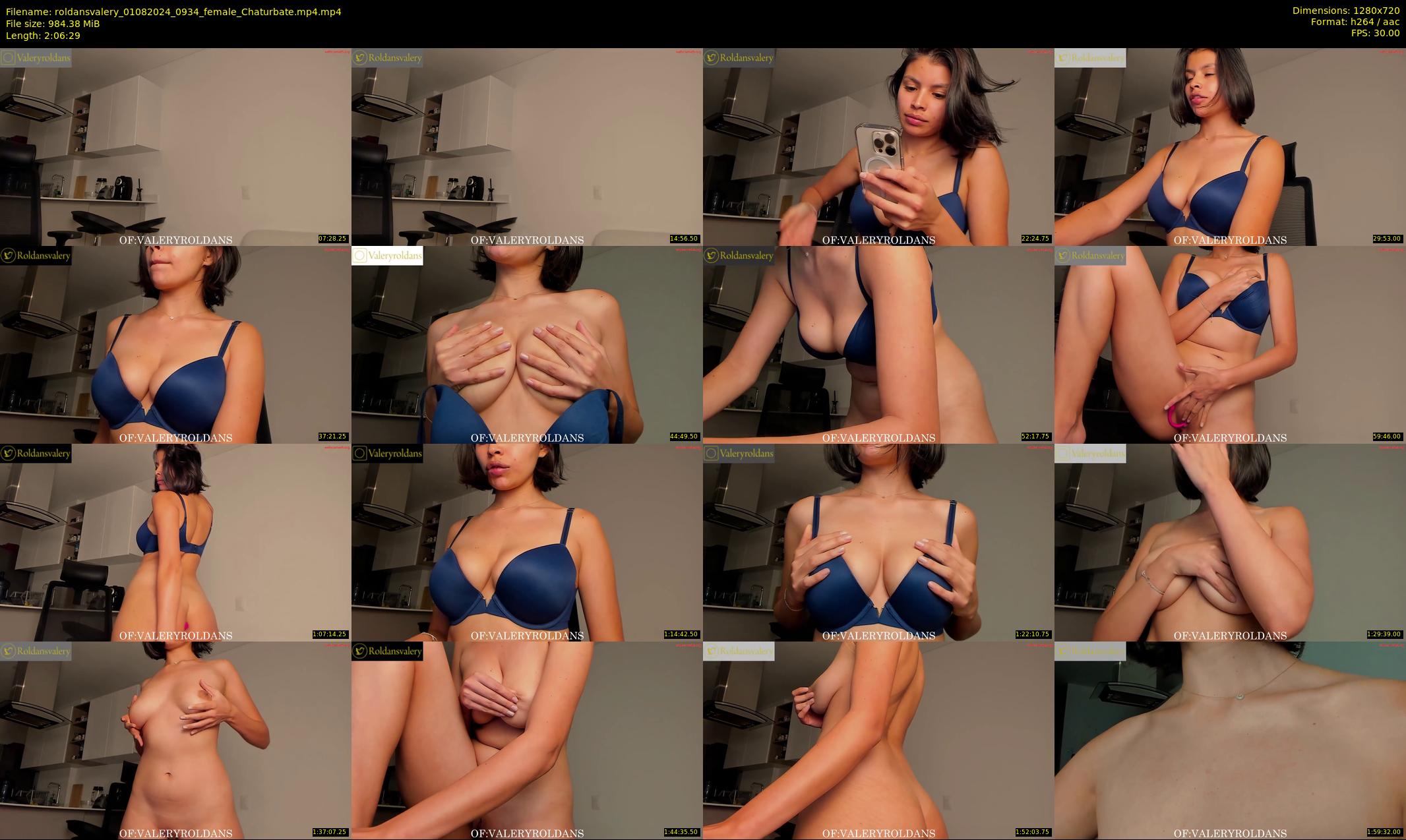 roldansvalery — 127 minute Chaturbate female cam show recording, 720p, Aug 1, 2024