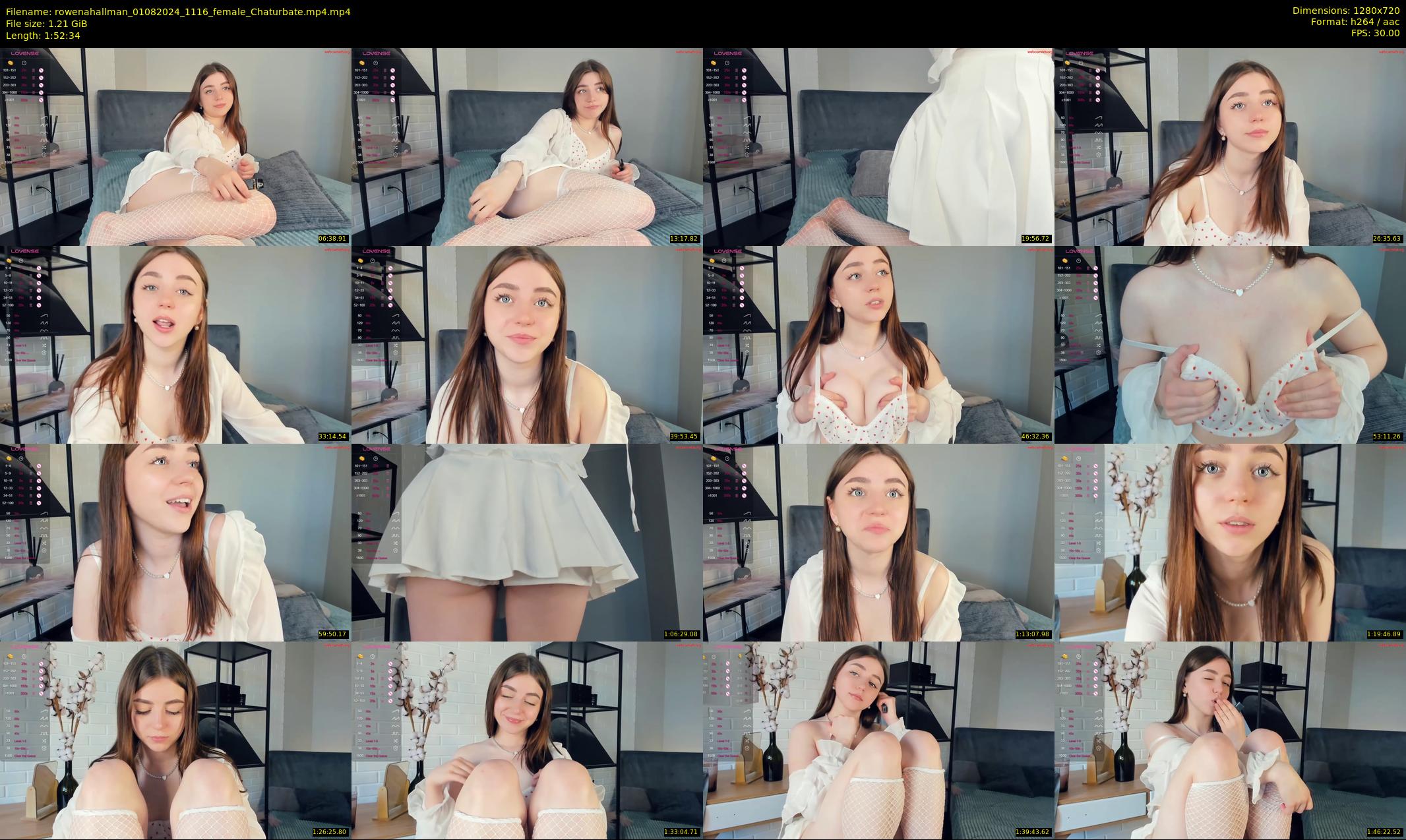 rowenahallman — 113 minute Chaturbate female cam show recording, 720p, Aug 1, 2024