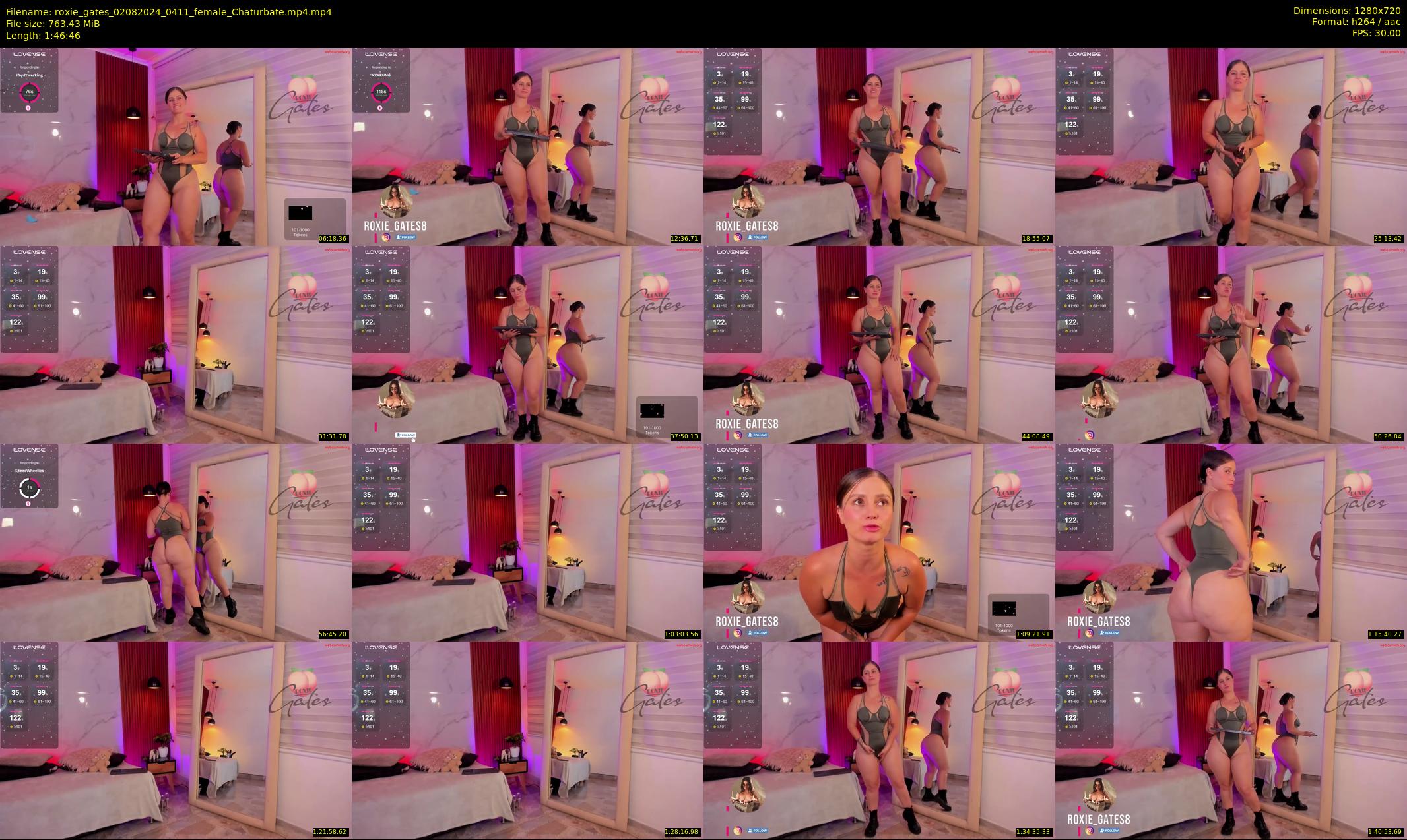 roxie_gates — 107 minute Chaturbate female cam show recording, 720p, Aug 2, 2024