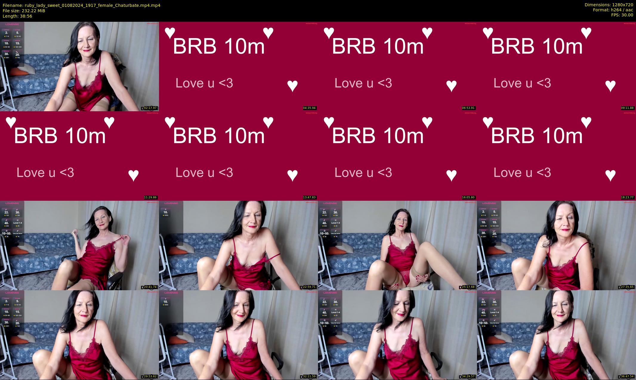 ruby_lady_sweet — 39 minute Chaturbate female cam show recording, 720p, Aug 1, 2024