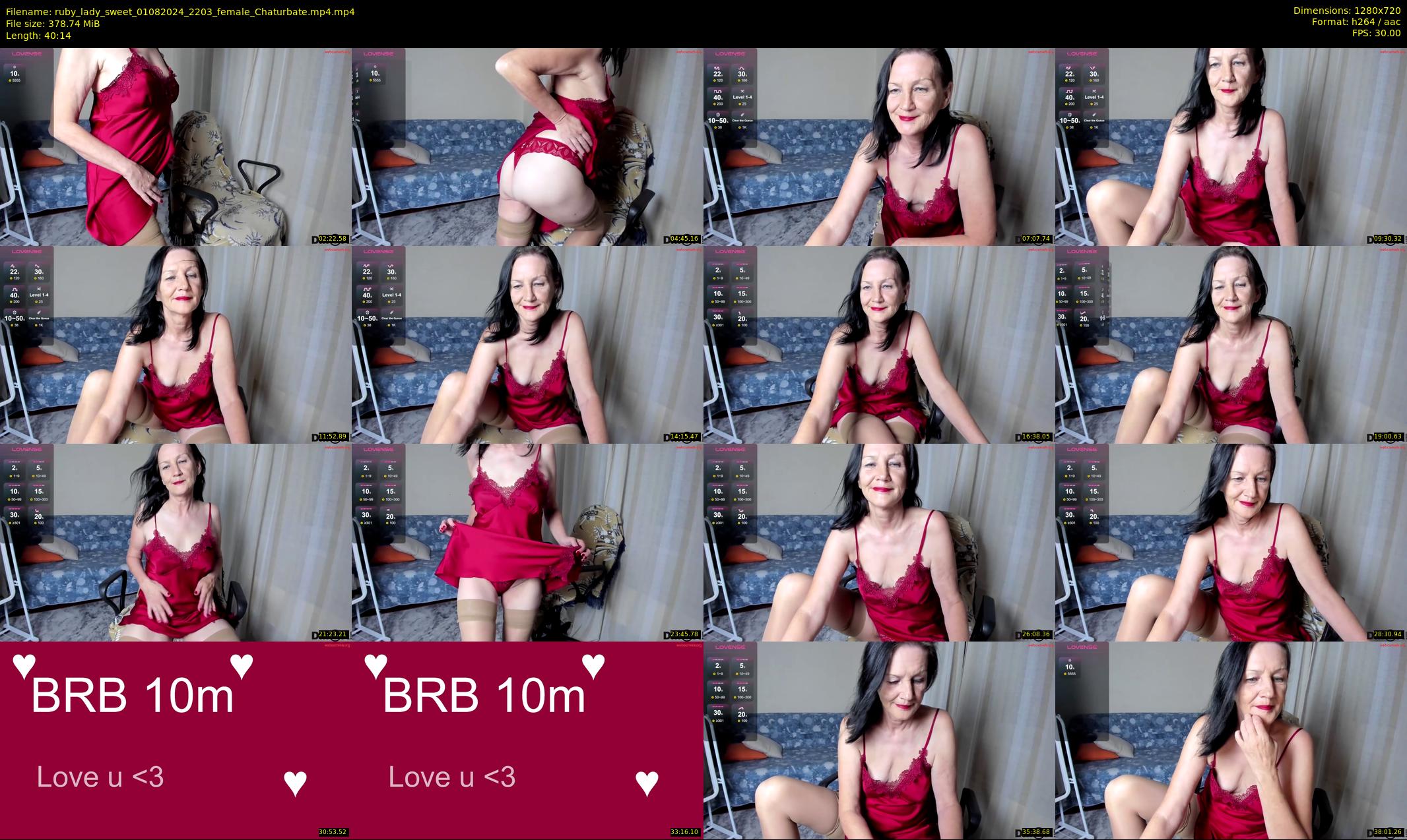 ruby_lady_sweet — 41 minute Chaturbate female cam show recording, 720p, Aug 1, 2024