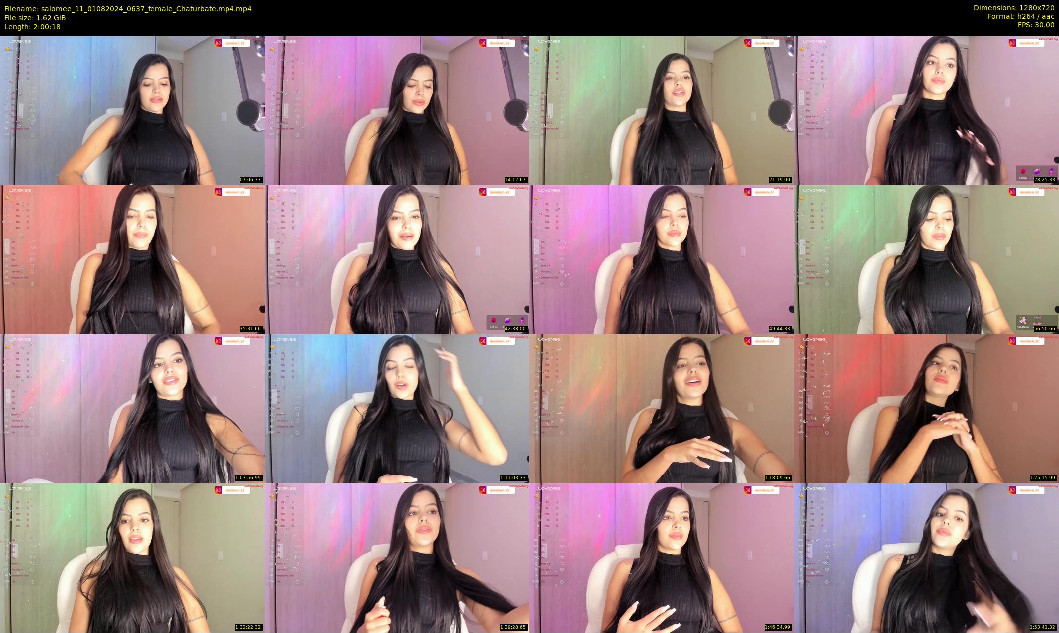 salomee_11 — 121 minute Chaturbate female cam show recording, 720p, Aug 1, 2024