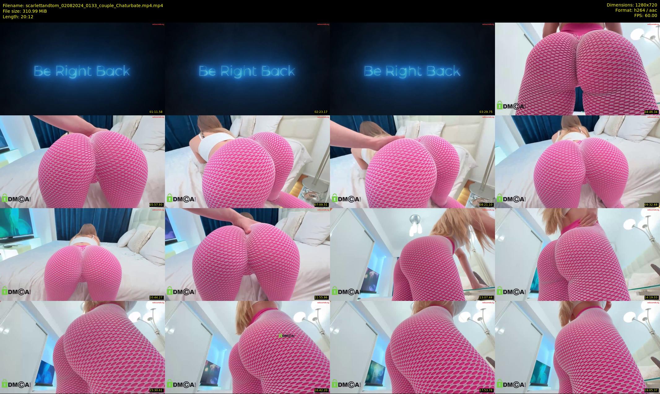 scarlettandtom — 21 minute Chaturbate couple cam show recording, 720p, Aug 2, 2024