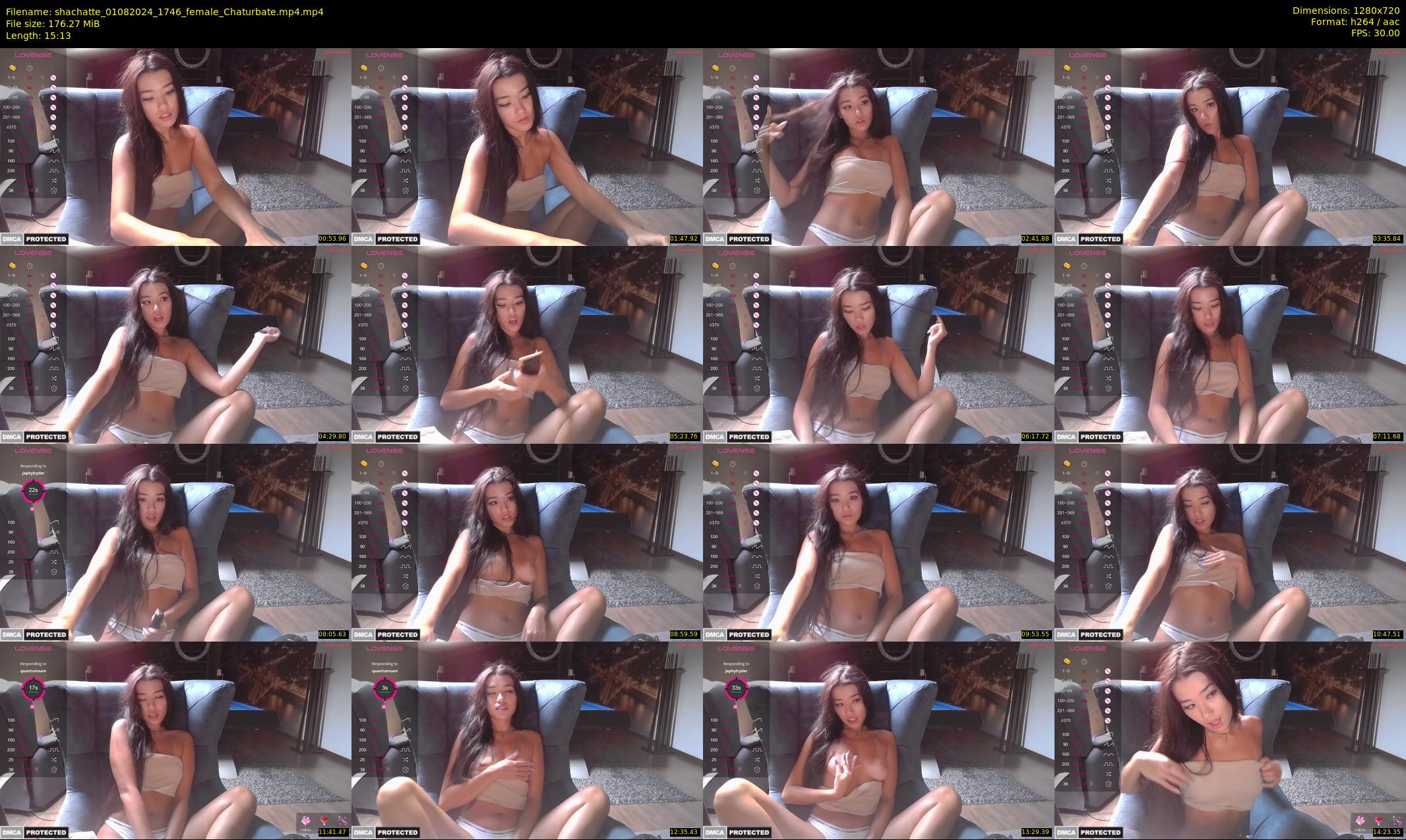 shachatte — 16 minute Chaturbate couple cam show recording, 720p, Aug 1, 2024