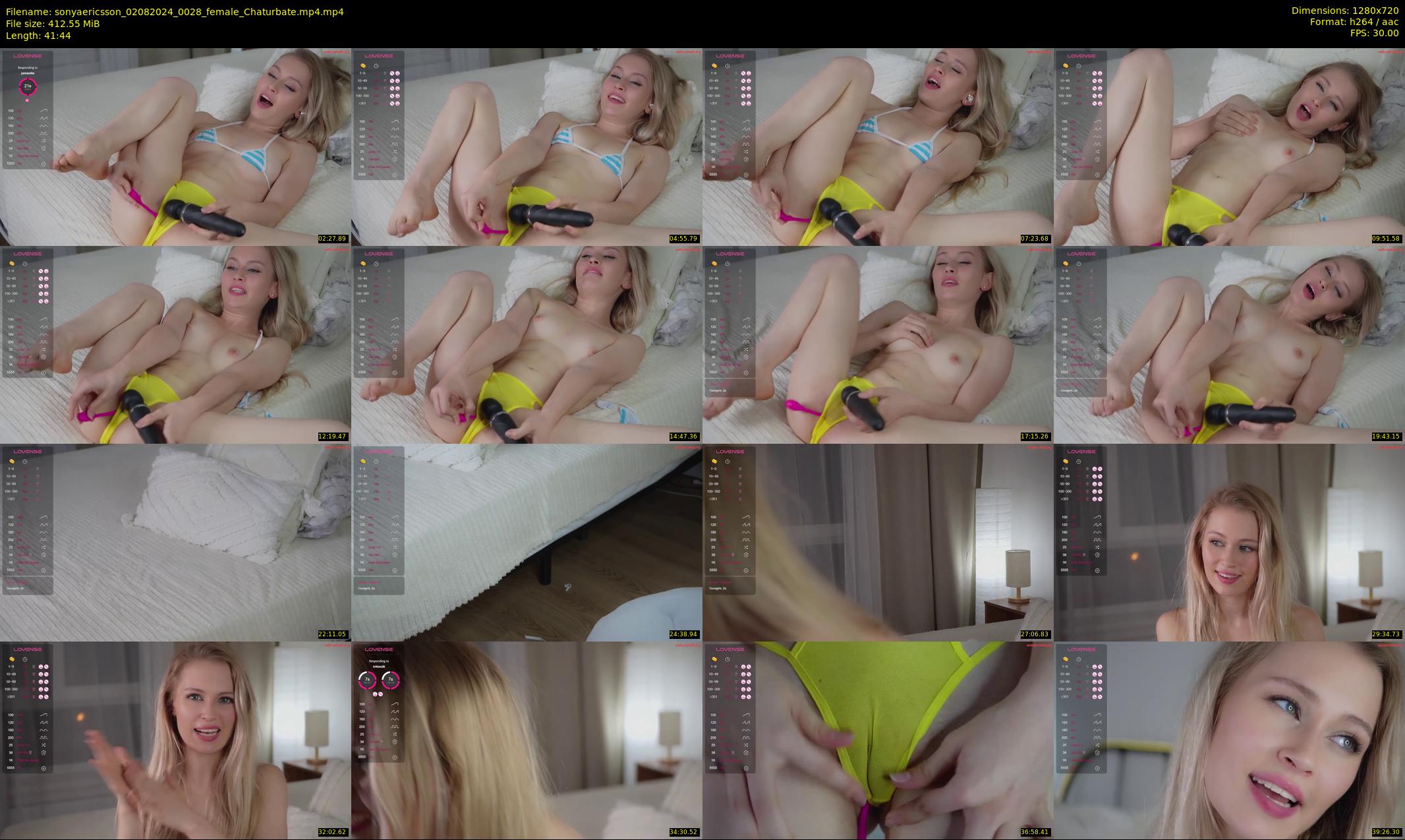 sonyaericsson — 42 minute Chaturbate female cam show recording, 720p, Aug 2, 2024