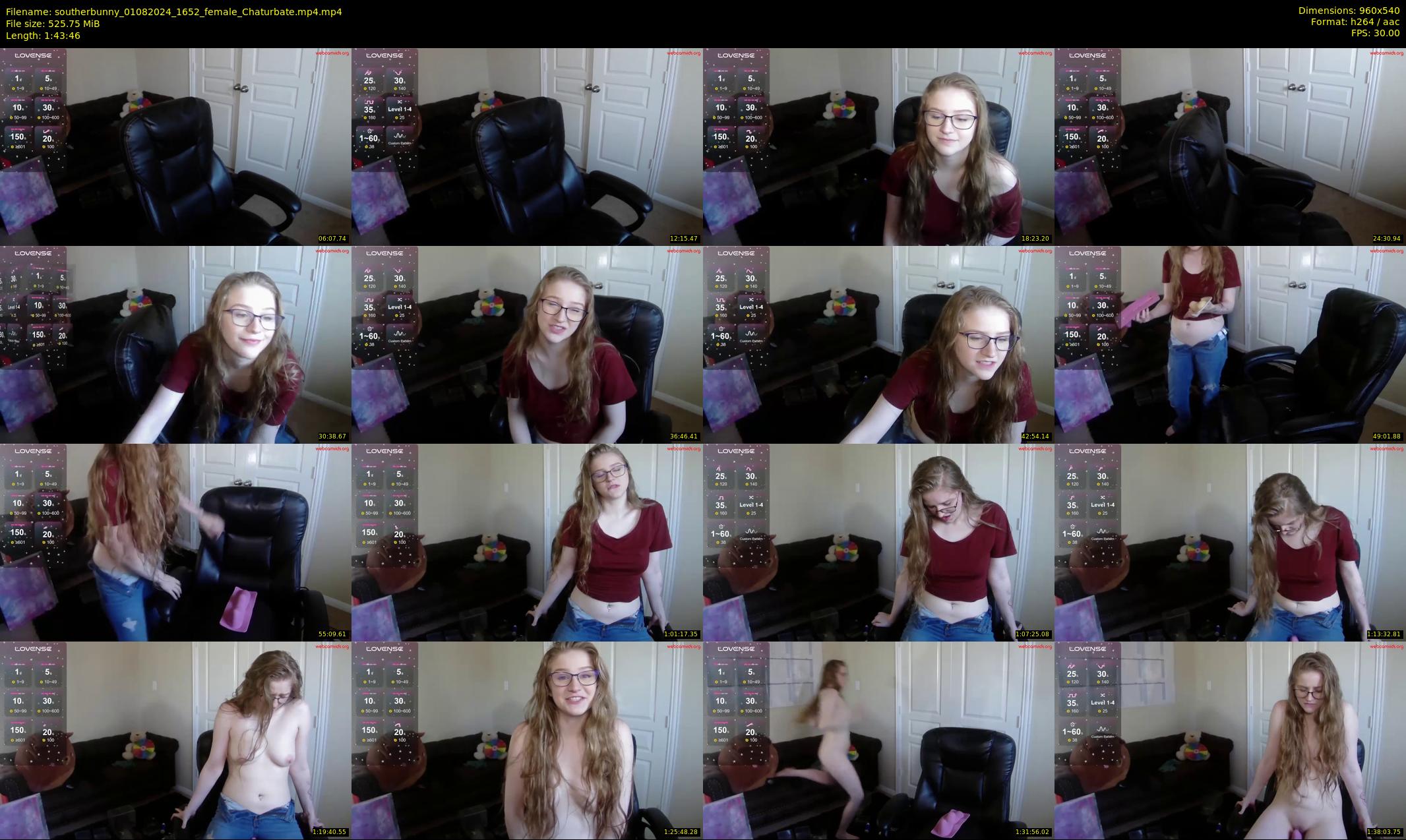 southerbunny — 104 minute Chaturbate female cam show recording, 480p, Aug 1, 2024