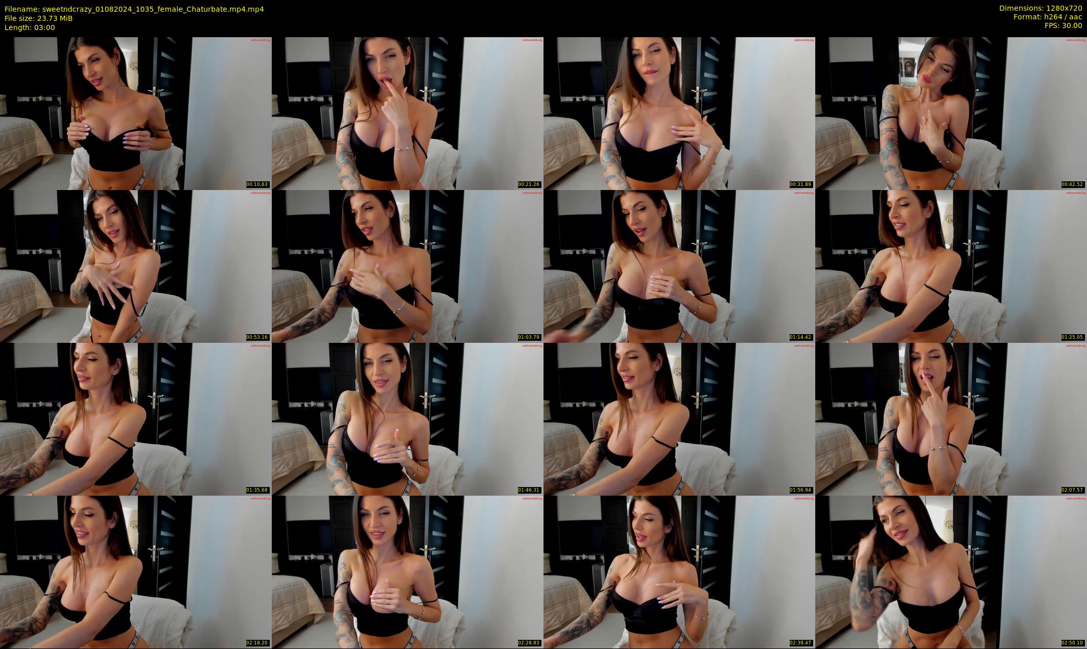 sweetndcrazy — 3 minute Chaturbate female cam show recording, 720p, Aug 1, 2024