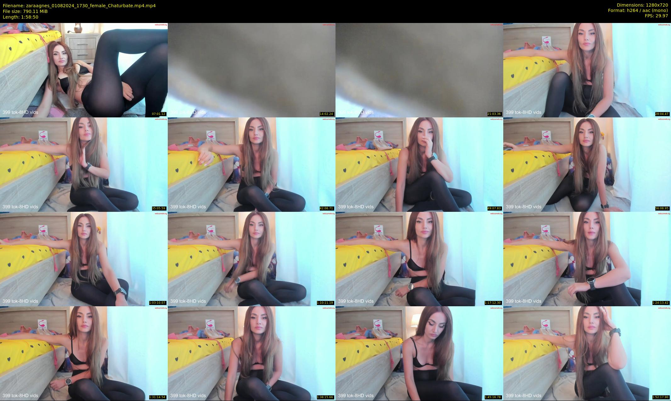 zaraagnes — 119 minute Chaturbate female cam show recording, 720p, Aug 1, 2024