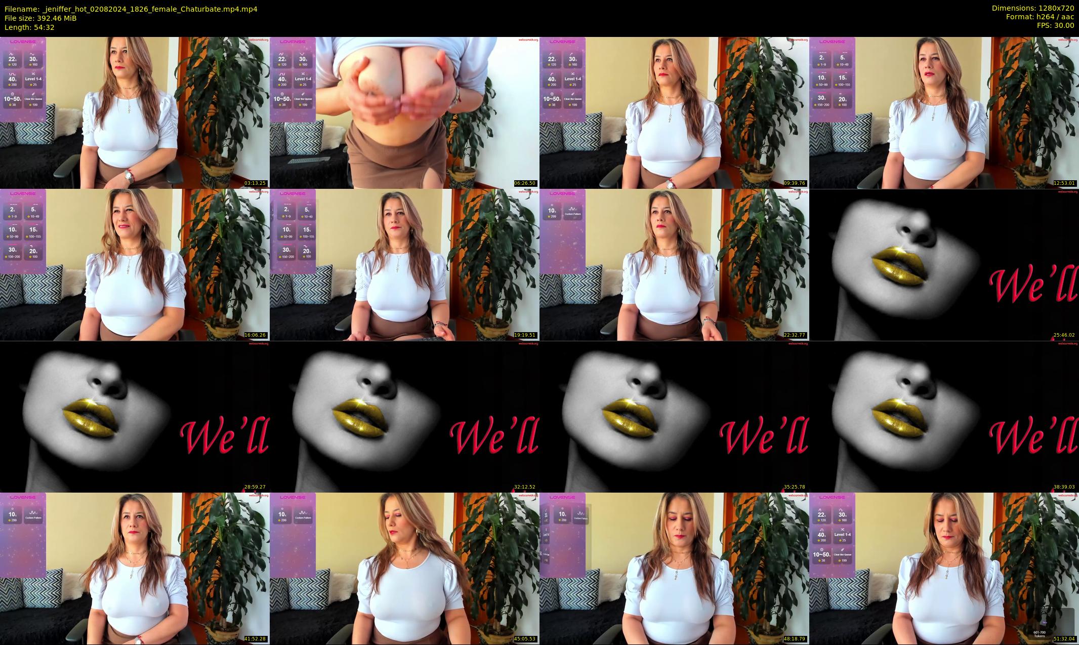 _jeniffer_hot — 55 minute Chaturbate female cam show recording, 720p, Aug 2, 2024