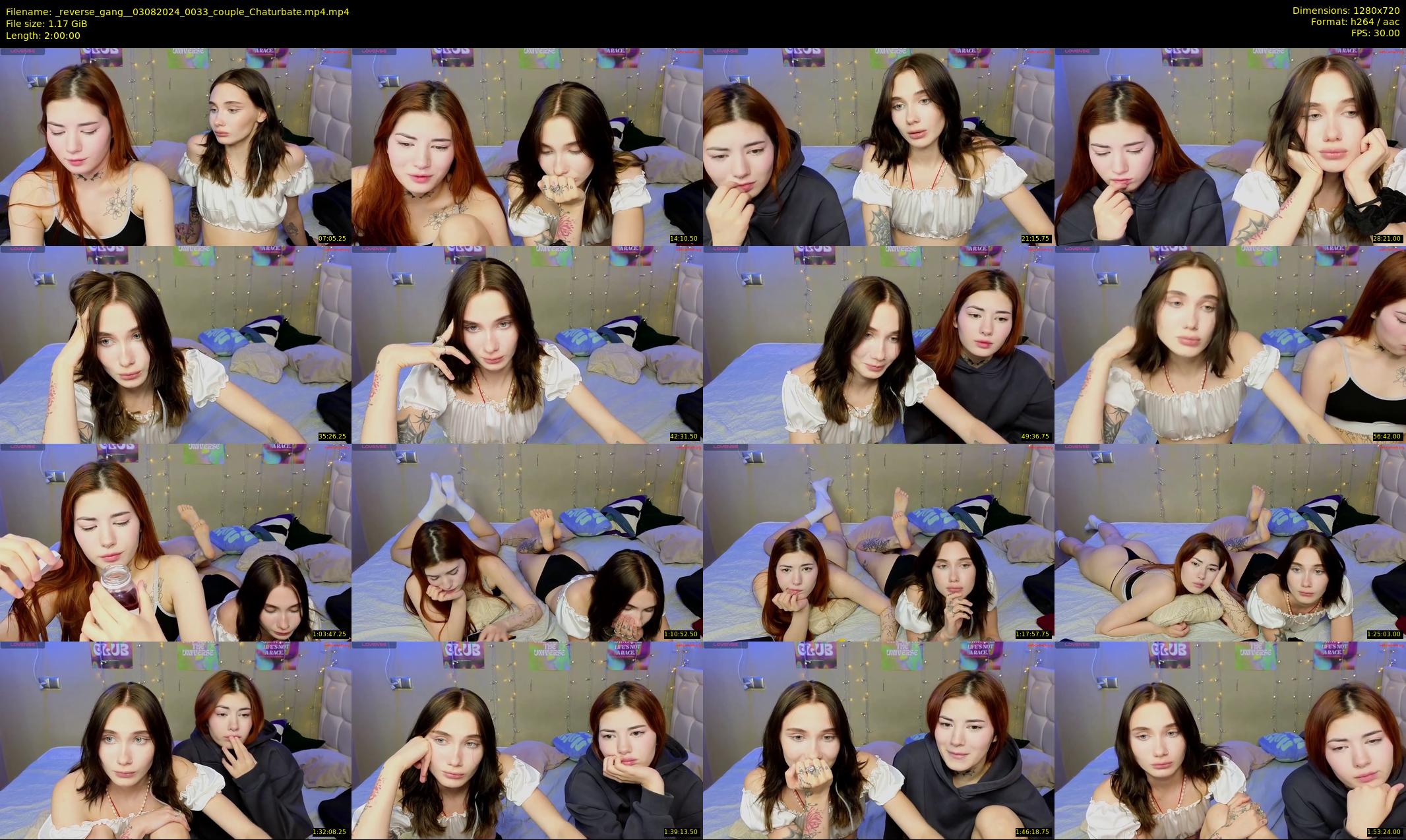 _reverse_gang_ — 120 minute Chaturbate couple cam show recording, 720p, Aug 3, 2024