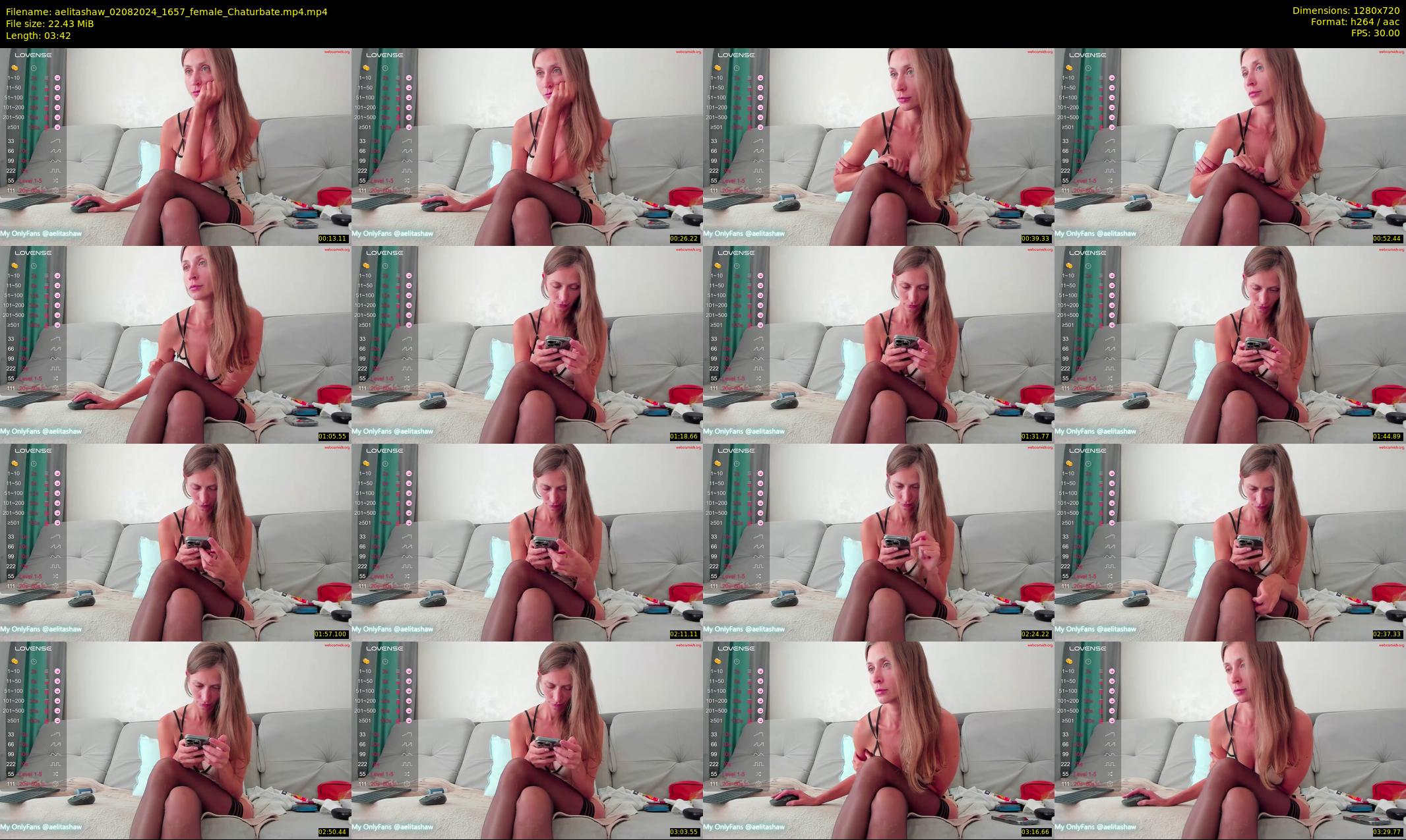aelitashaw — 4 minute Chaturbate female cam show recording, 720p, Aug 2, 2024