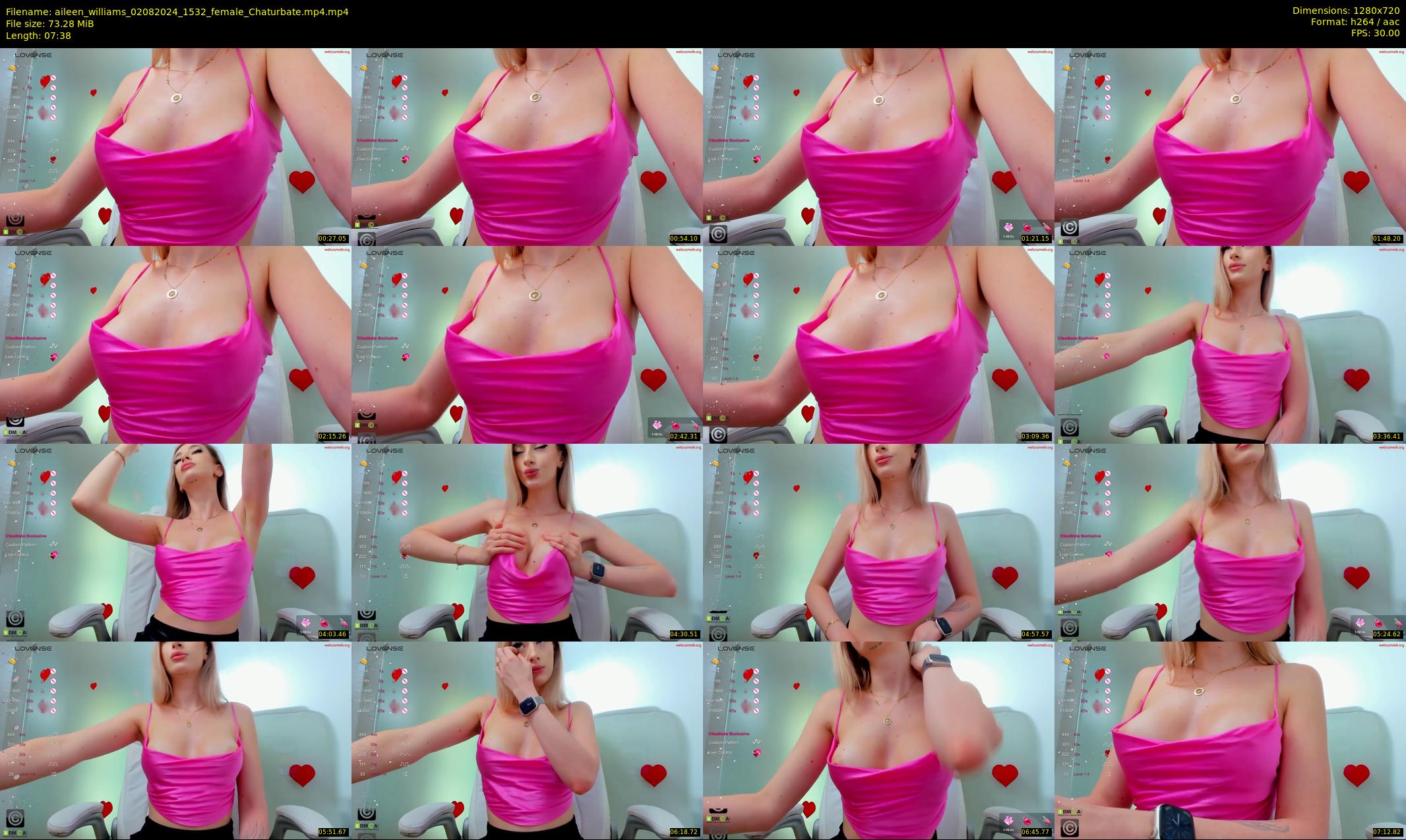 aileen_williams — 8 minute Chaturbate female cam show recording, 720p, Aug 2, 2024