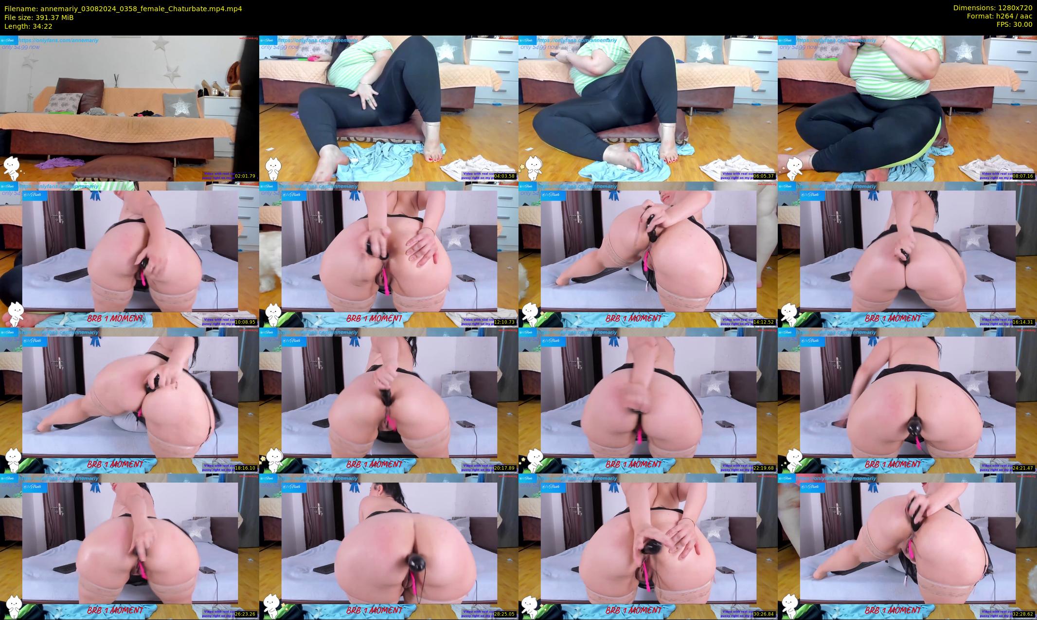 annemariy — 35 minute Chaturbate female cam show recording, 720p, Aug 3, 2024