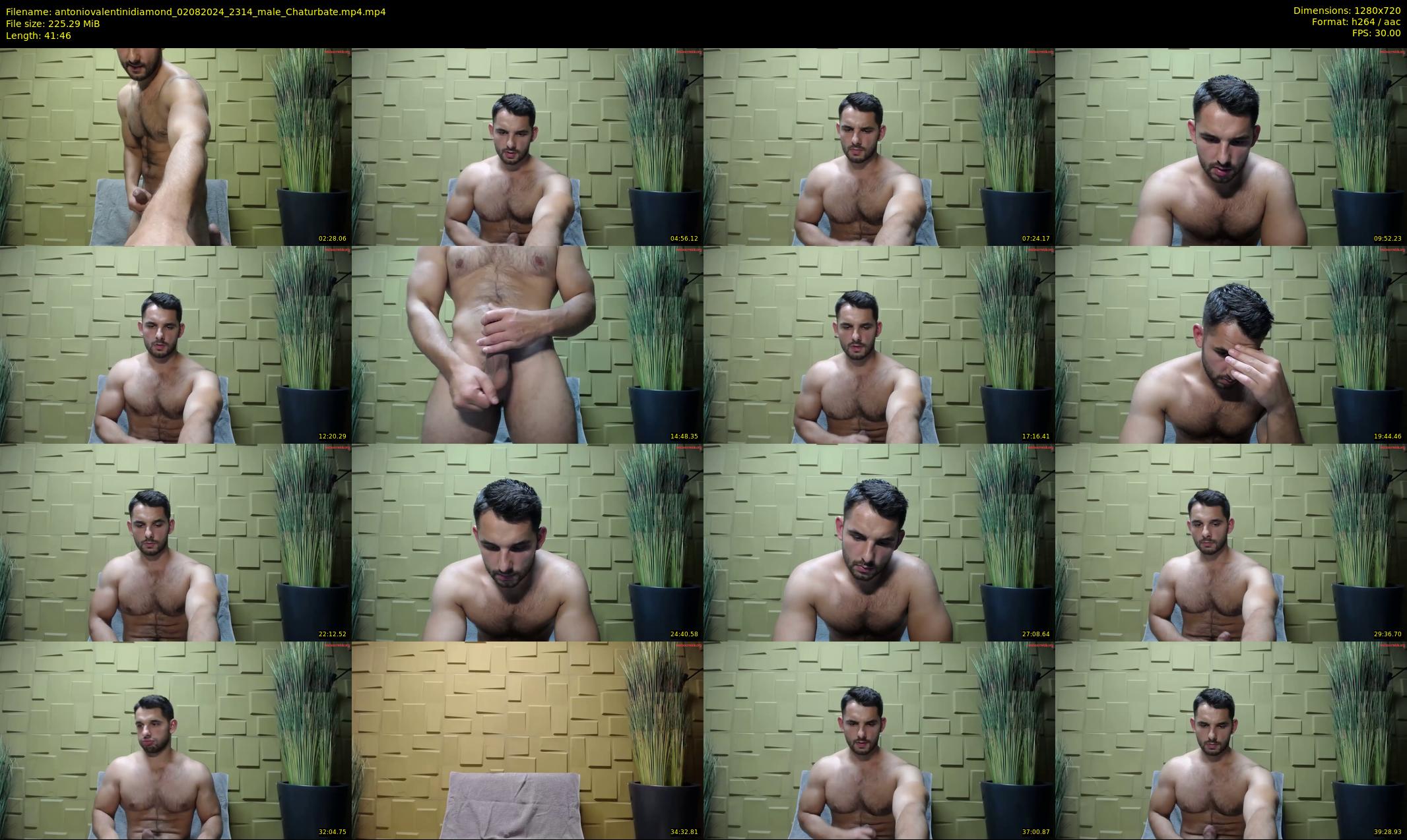 antoniovalentinidiamond — 42 minute Chaturbate male cam show recording, 720p, Aug 2, 2024