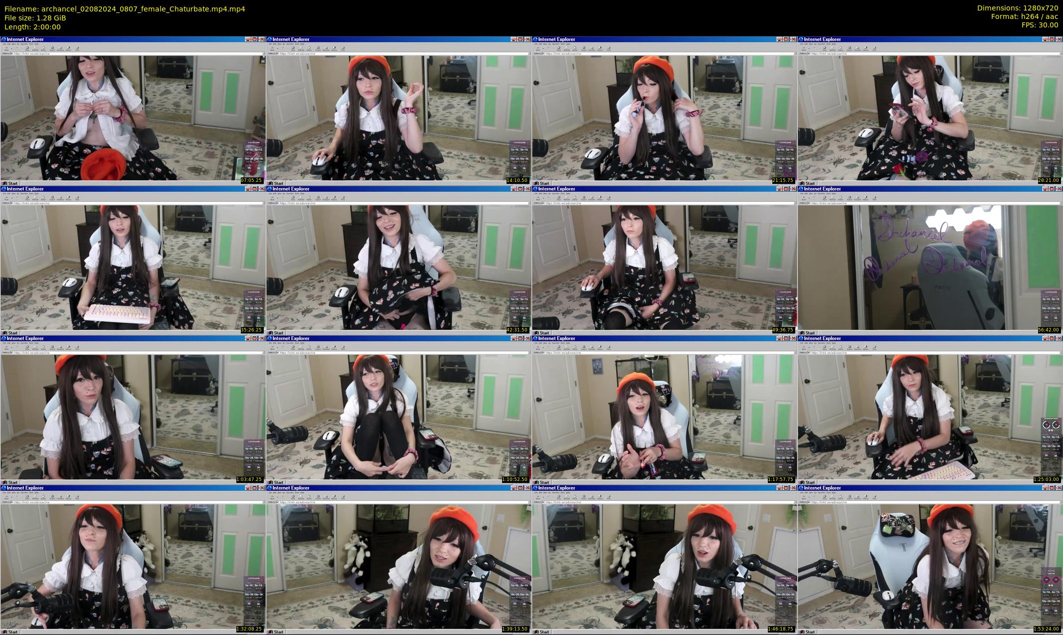 archancel — 120 minute Chaturbate female cam show recording, 720p, Aug 2, 2024