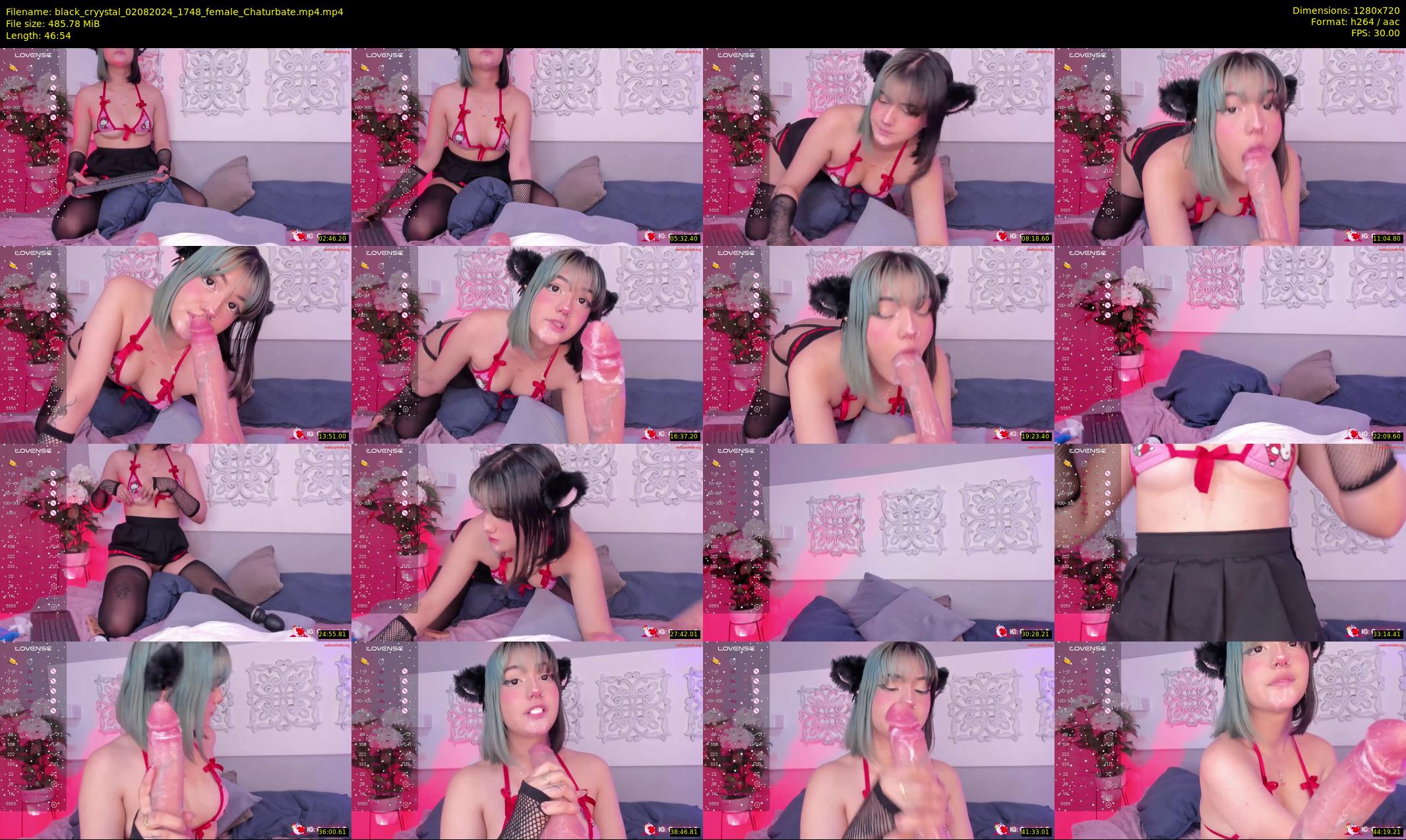 black_cryystal — 47 minute Chaturbate female cam show recording, 720p, Aug 2, 2024