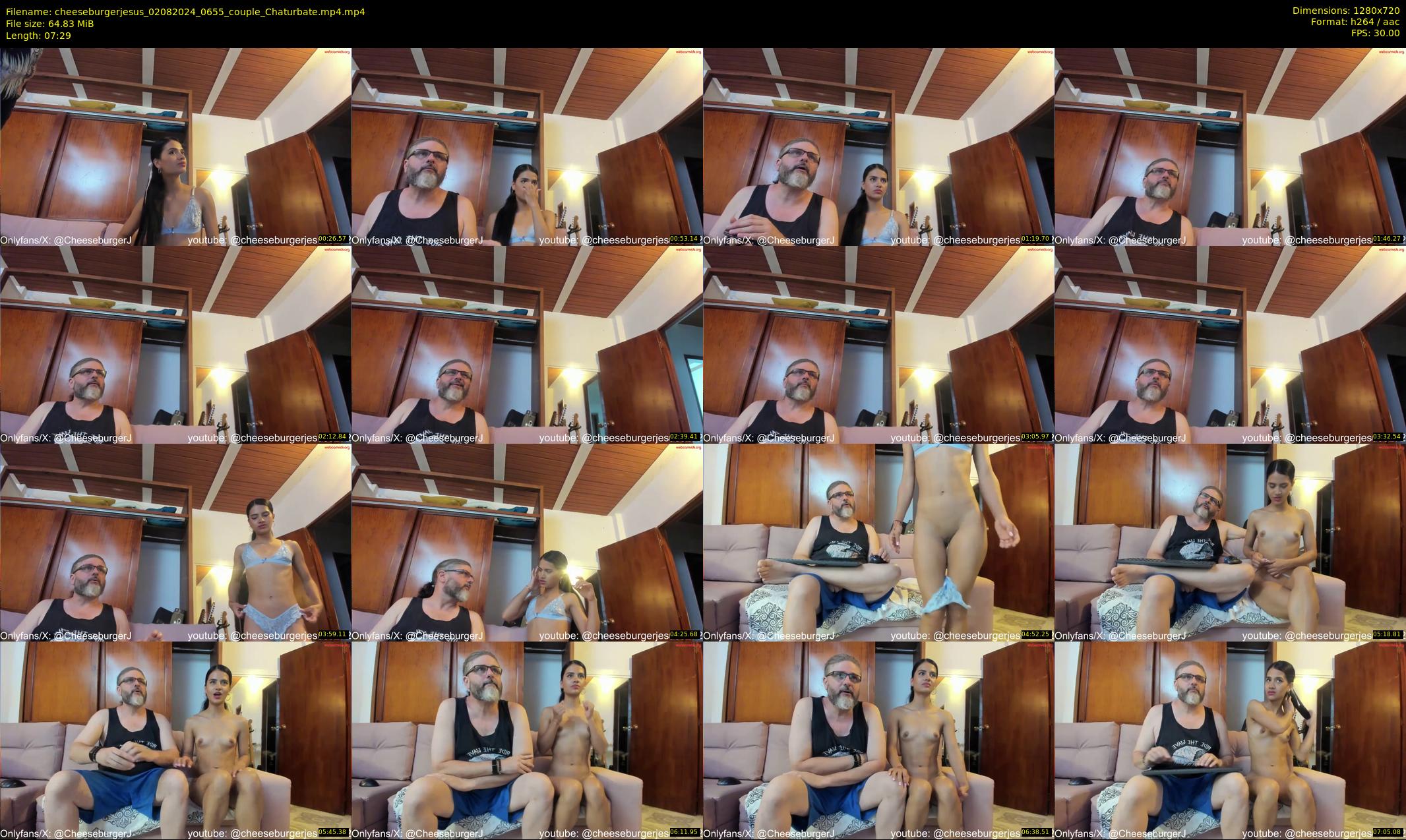 cheeseburgerjesus — 8 minute Chaturbate couple cam show recording, 720p, Aug 2, 2024