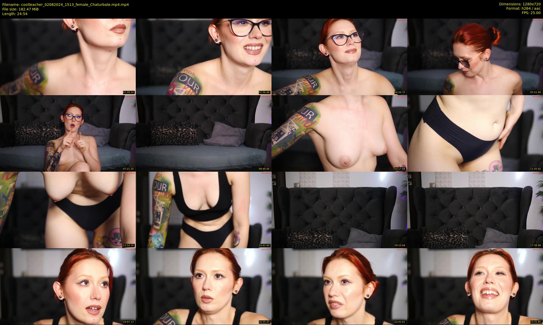 coolteacher — 25 minute Chaturbate female cam show recording, 720p, Aug 2, 2024