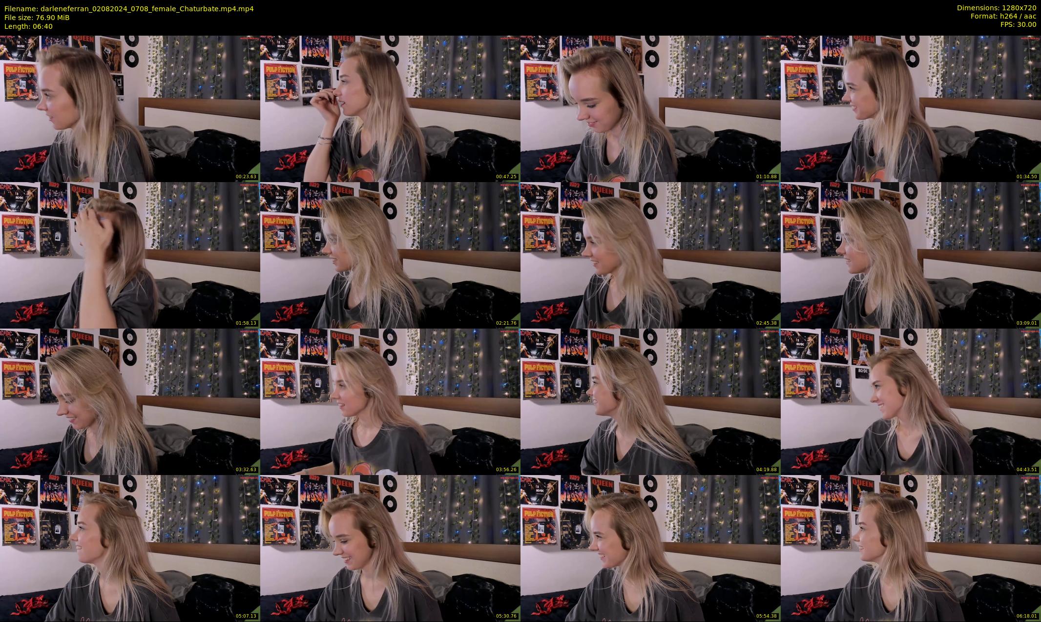 darleneferran — 7 minute Chaturbate female cam show recording, 720p, Aug 2, 2024