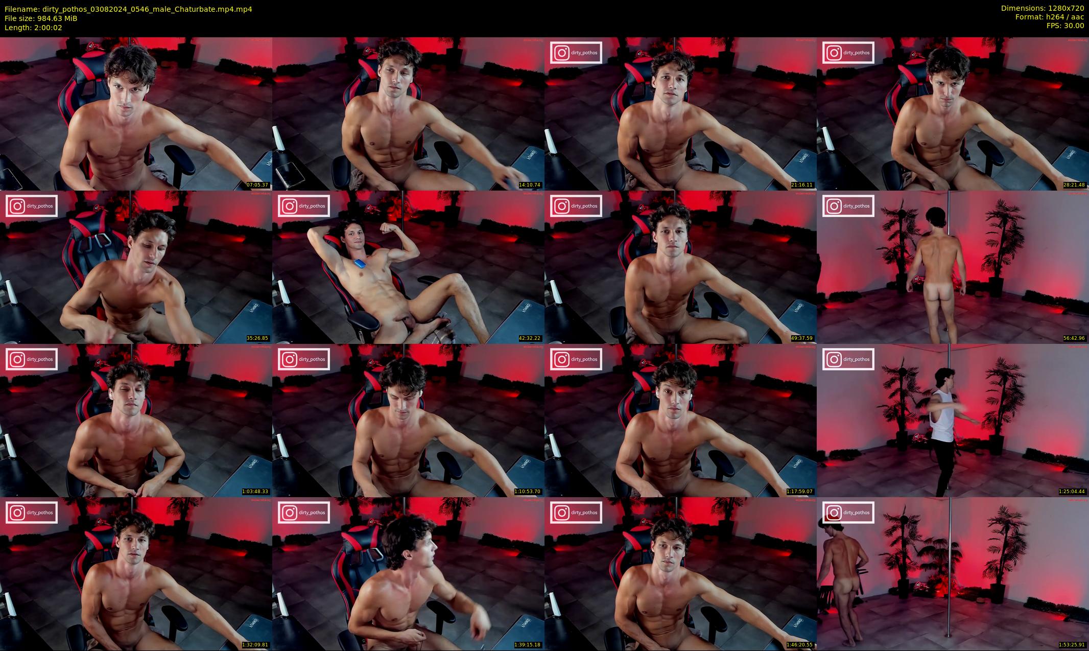 dirty_pothos — 121 minute Chaturbate male cam show recording, 720p, Aug 3, 2024