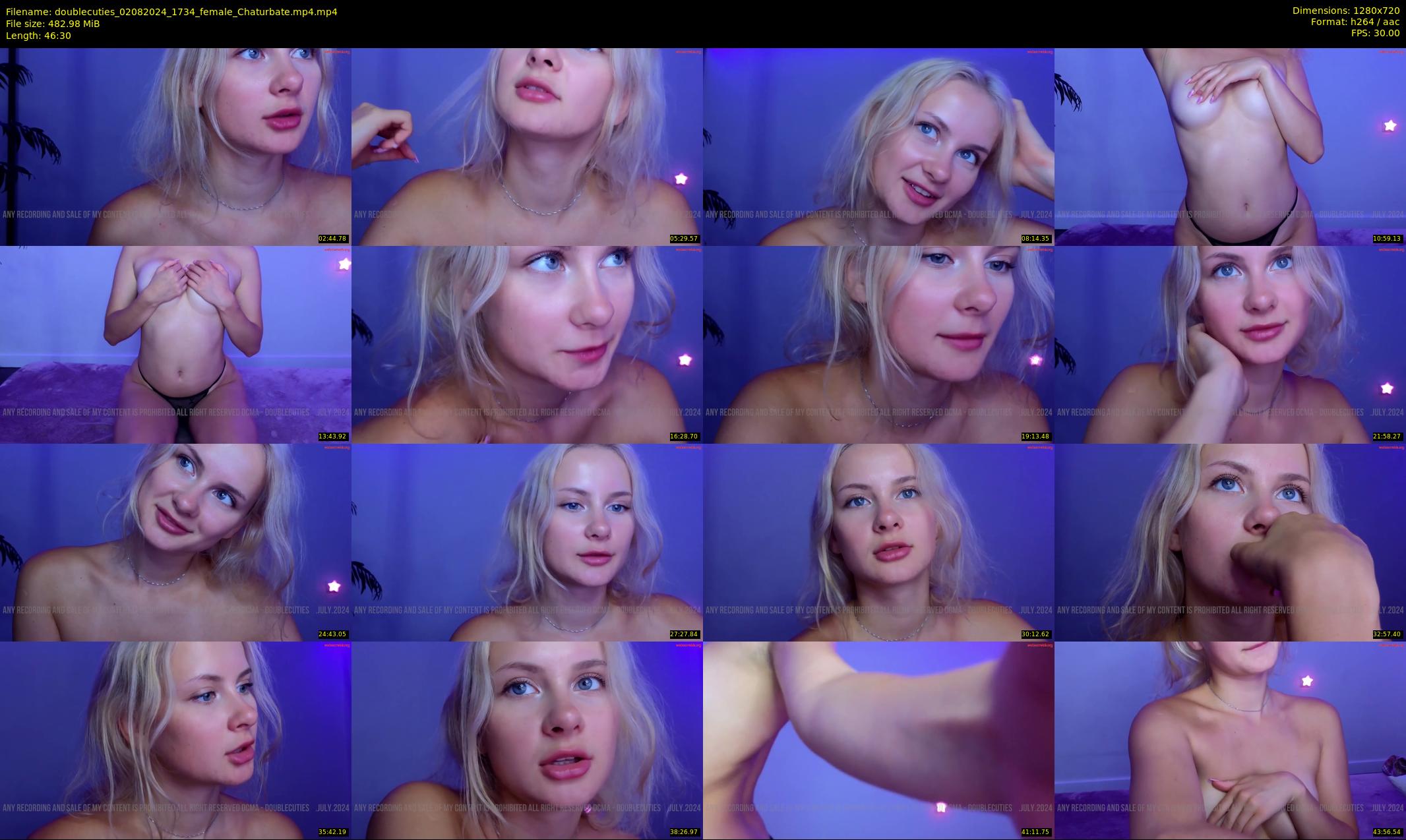 doublecuties — 47 minute Chaturbate couple cam show recording, 720p, Aug 2, 2024