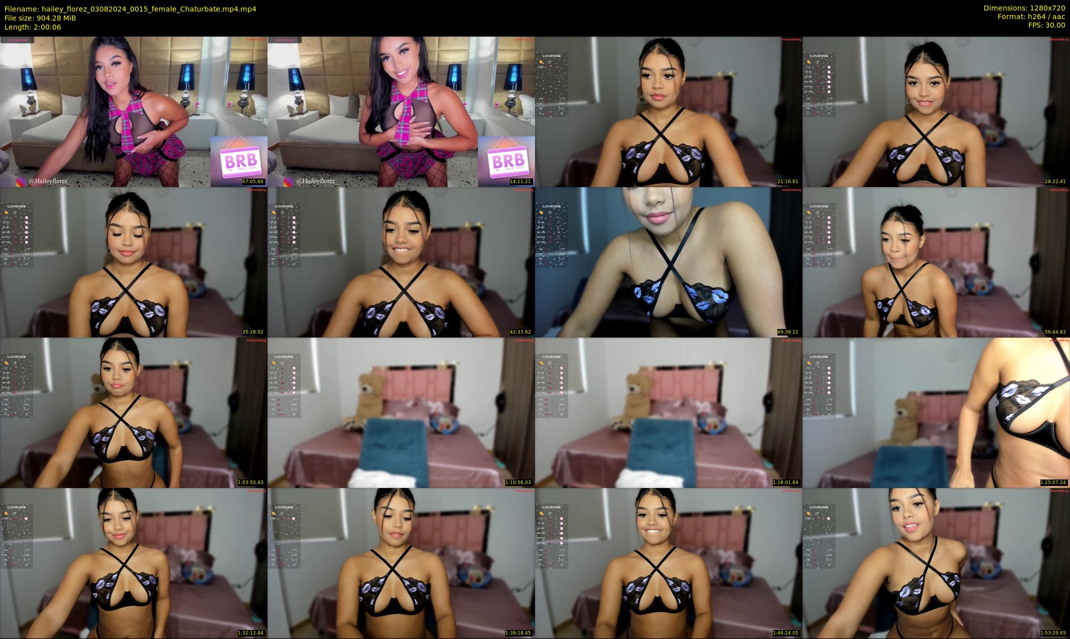 hailey_florez — 121 minute Chaturbate female cam show recording, 720p, Aug 3, 2024