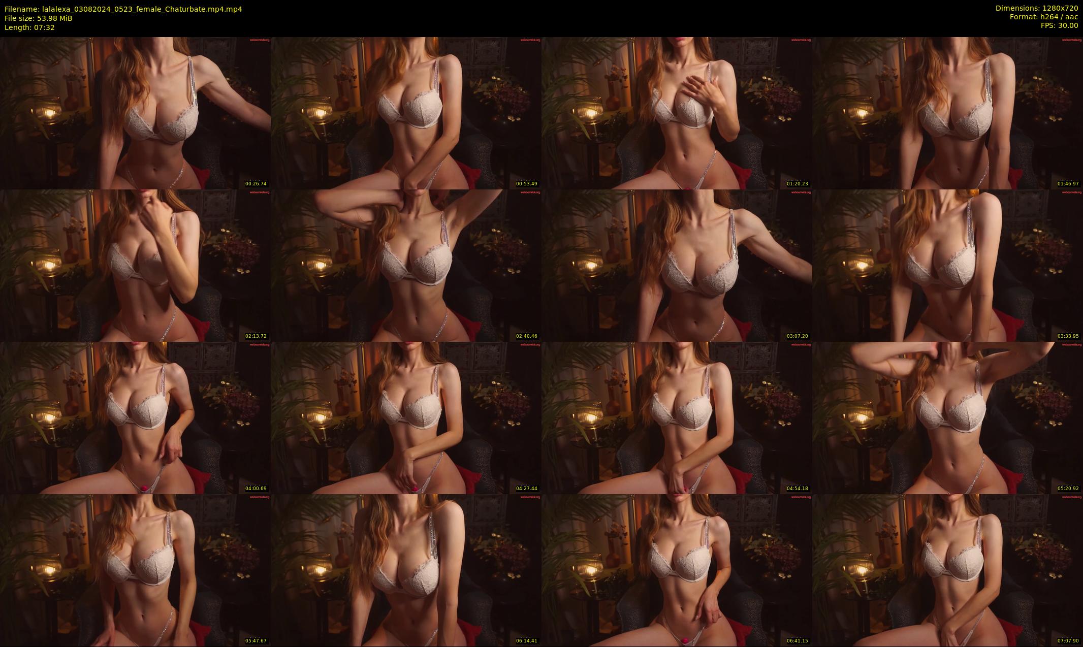 lalalexa — 8 minute Chaturbate female cam show recording, 720p, Aug 3, 2024