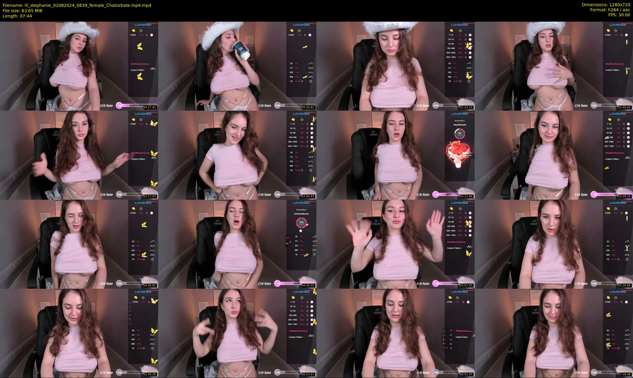 lil_stephanie — 8 minute Chaturbate female cam show recording, 720p, Aug 2, 2024