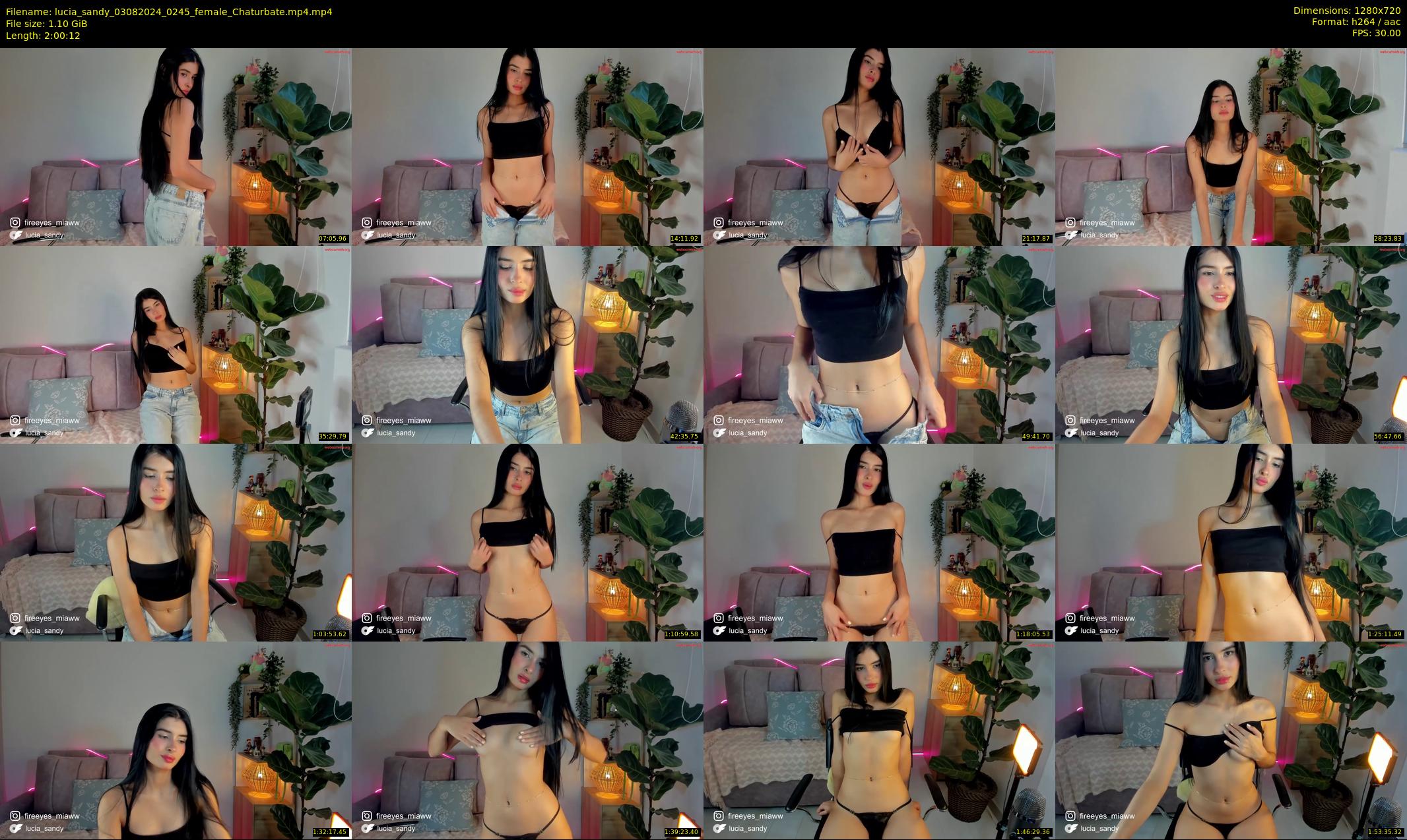 lucia_sandy — 121 minute Chaturbate female cam show recording, 720p, Aug 3, 2024