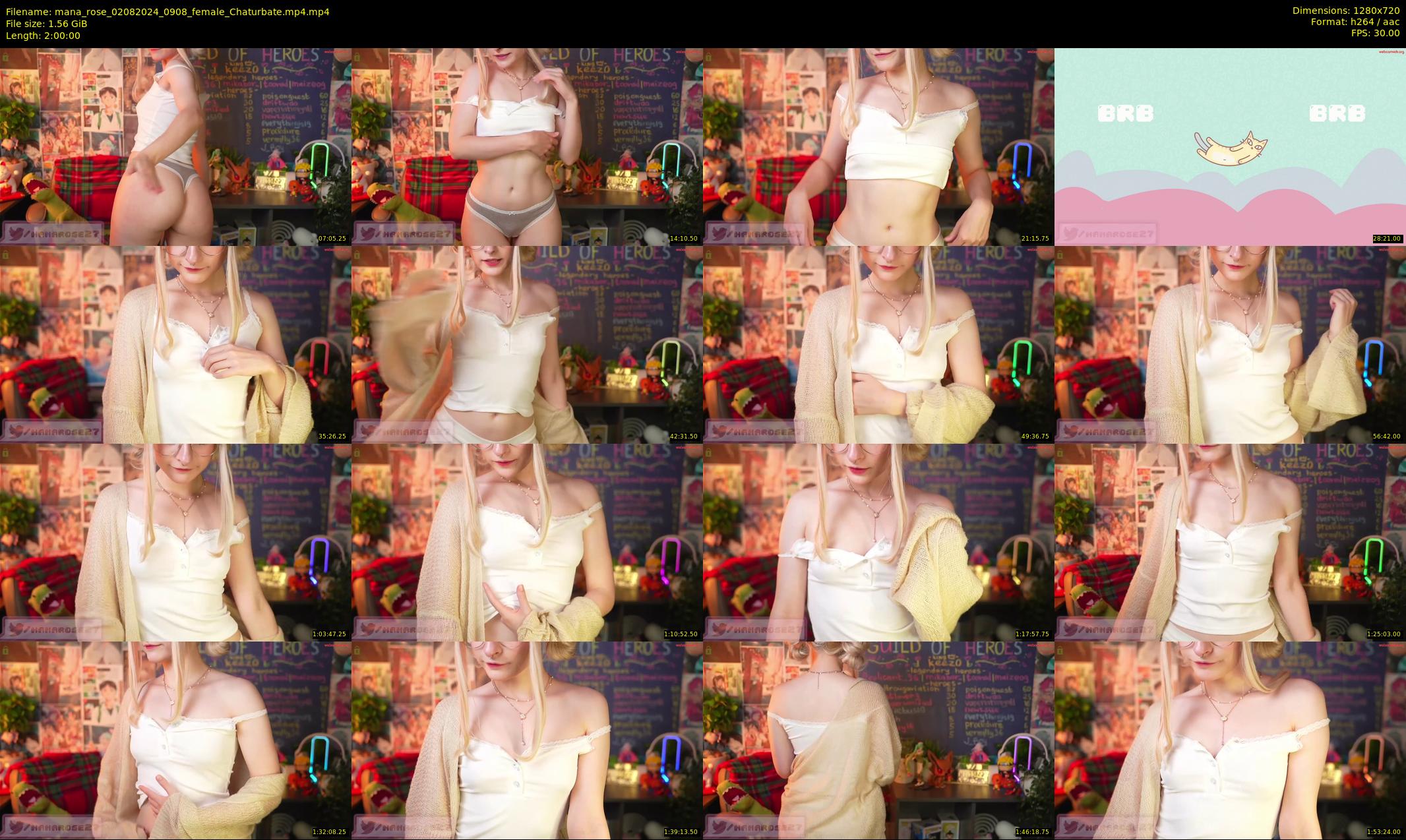 mana_rose — 120 minute Chaturbate female cam show recording, 720p, Aug 2, 2024