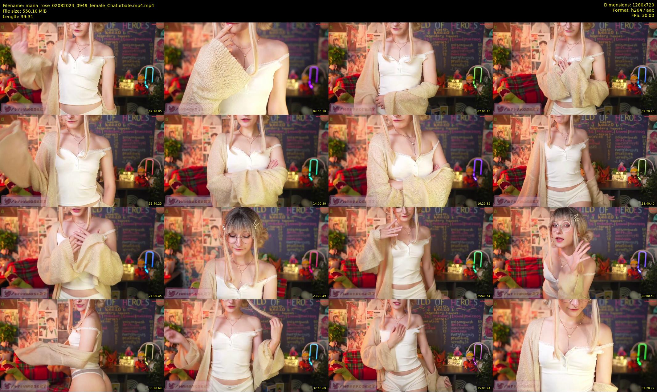 mana_rose — 40 minute Chaturbate female cam show recording, 720p, Aug 2, 2024