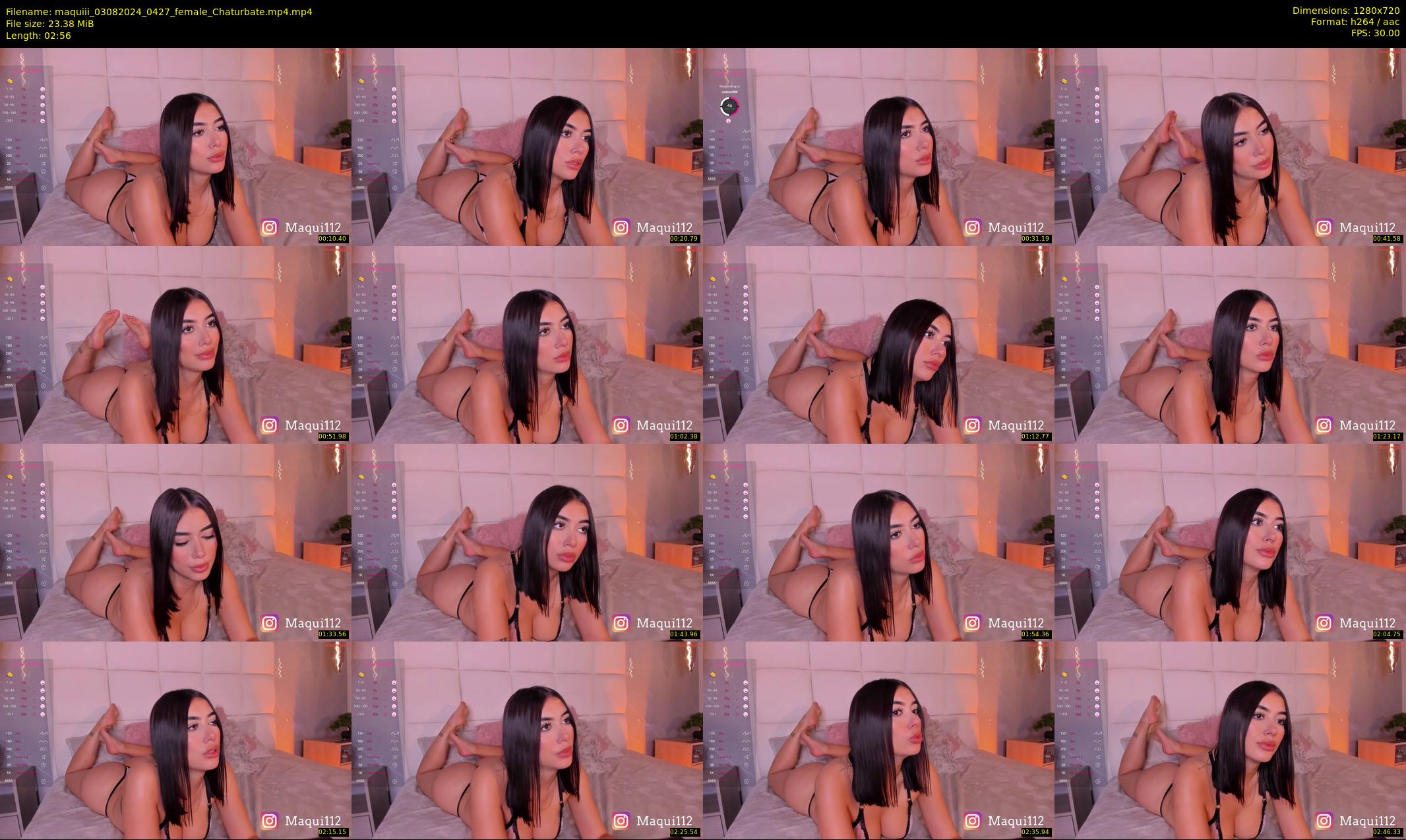 maquiii — 3 minute Chaturbate female cam show recording, 720p, Aug 3, 2024