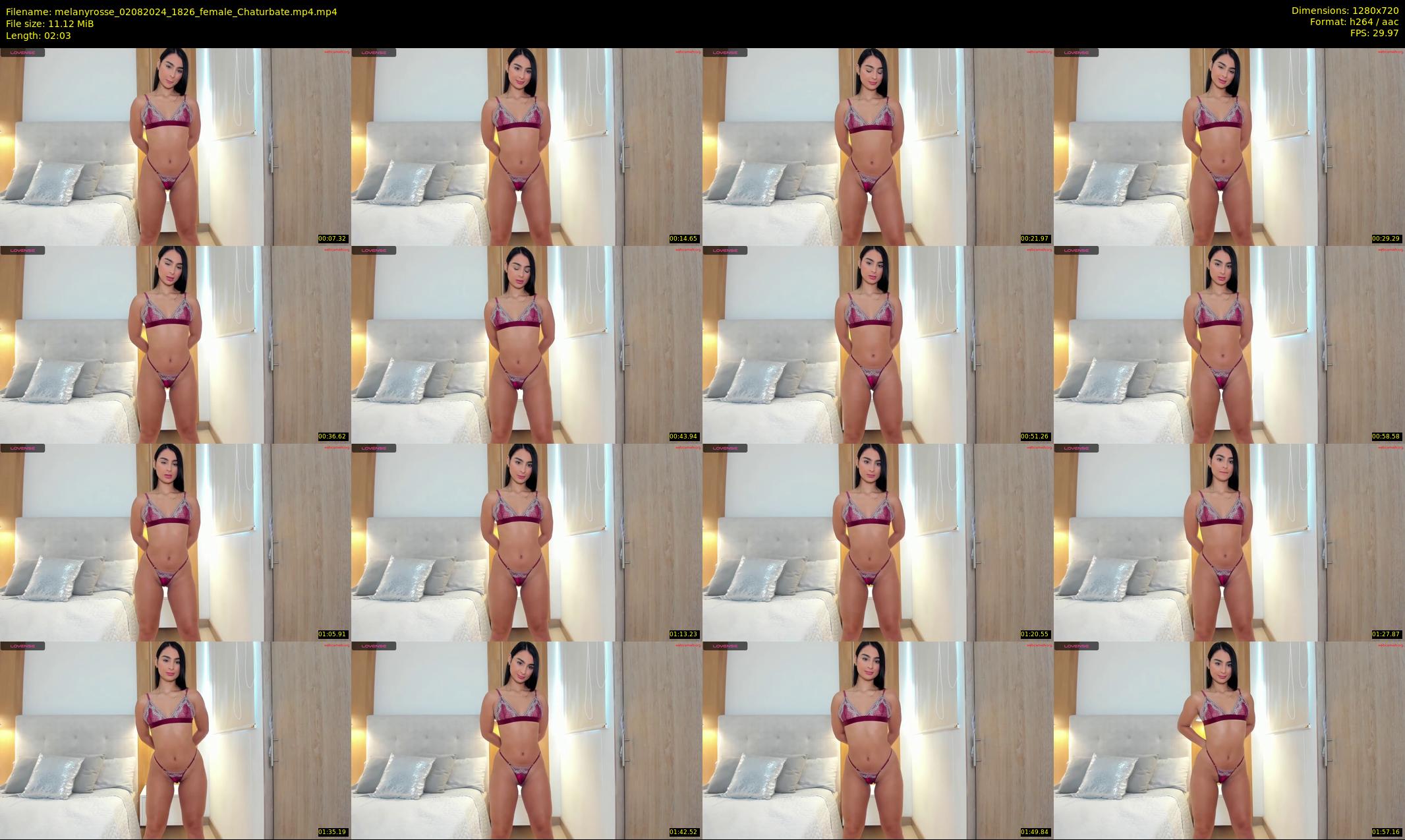 melanyrosse — 3 minute Chaturbate female cam show recording, 720p, Aug 2, 2024